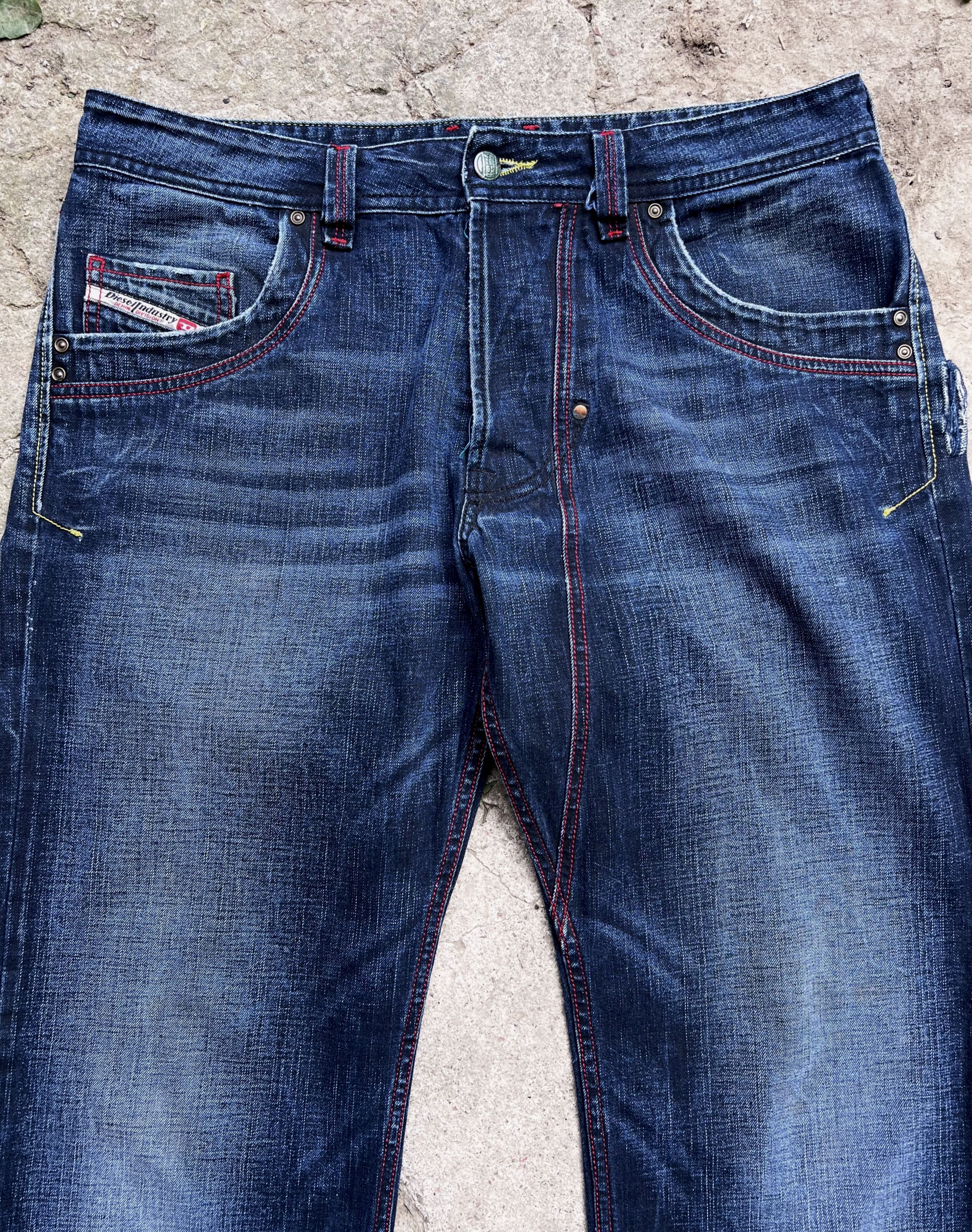 Diesel Y2K Vintage Diesel Flared Baggy Distressed Denim Jeans Size US 34 / EU 50 - 2 Thumbnail