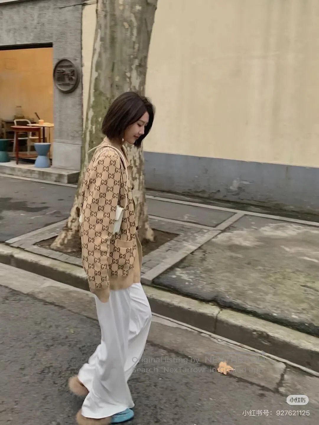 Gucci gucci khaki knitted cardigan with logo pattern. Size US L / EU 52-54 / 3 - 6 Thumbnail