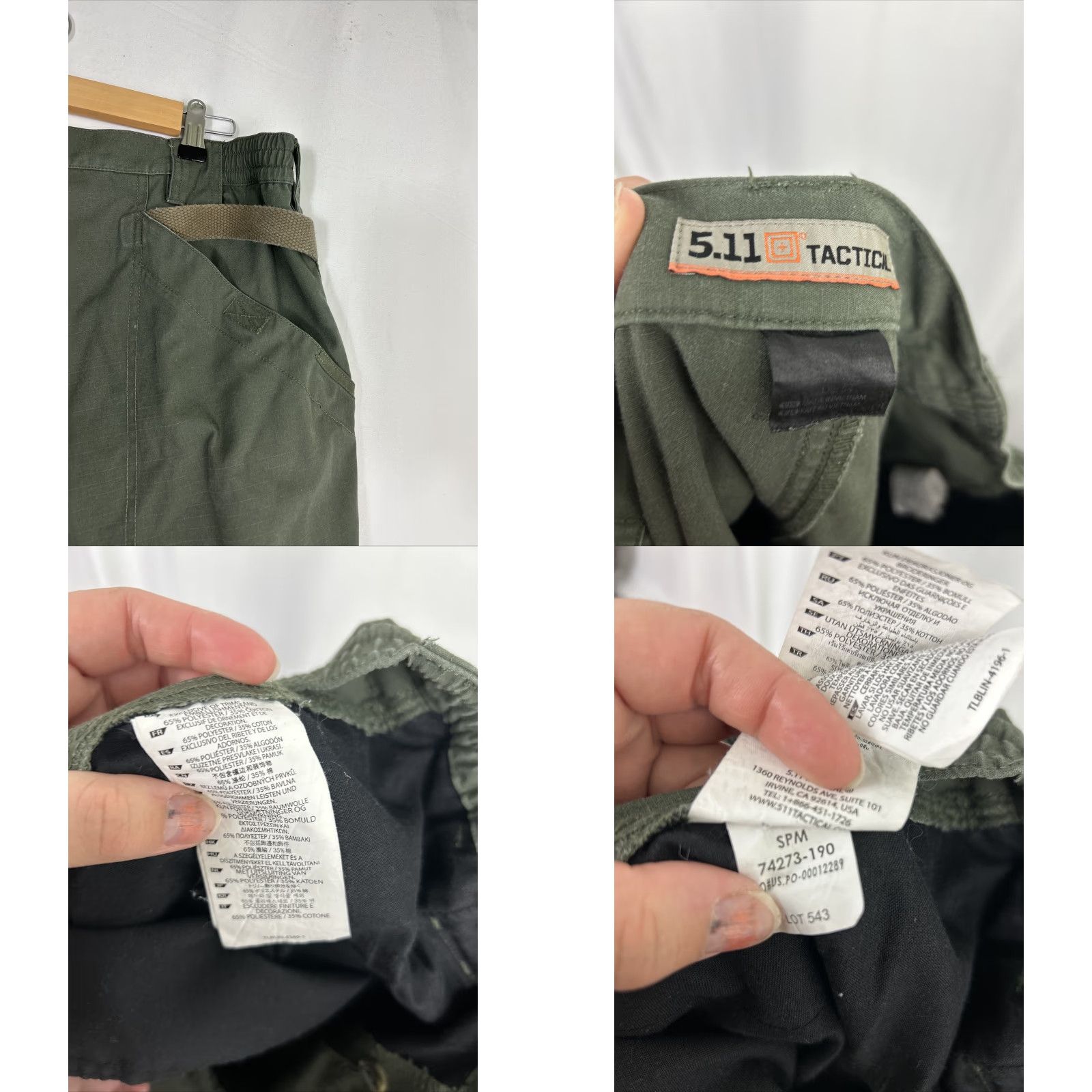 Vintage 5.11 Tactical Taclite Pro Pant Forest Green Men 38x31 Pants Mens Size US 38 / EU 54 - 9 Thumbnail