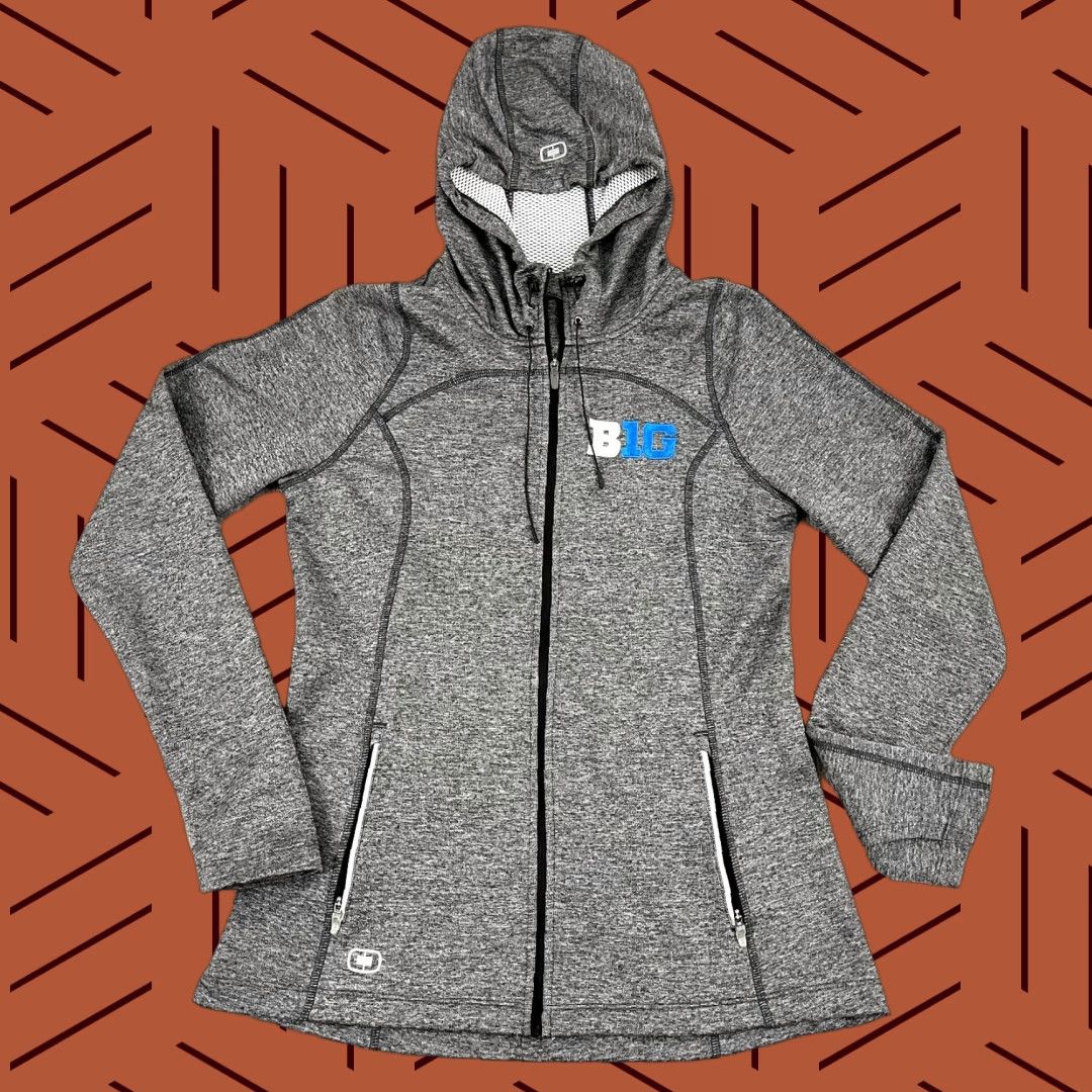 Vintage OGIO Jacket Womens Medium Gray Endurance Workout Training Hooded Size M / US 6-8 / IT 42-44 - 1 Thumbnail