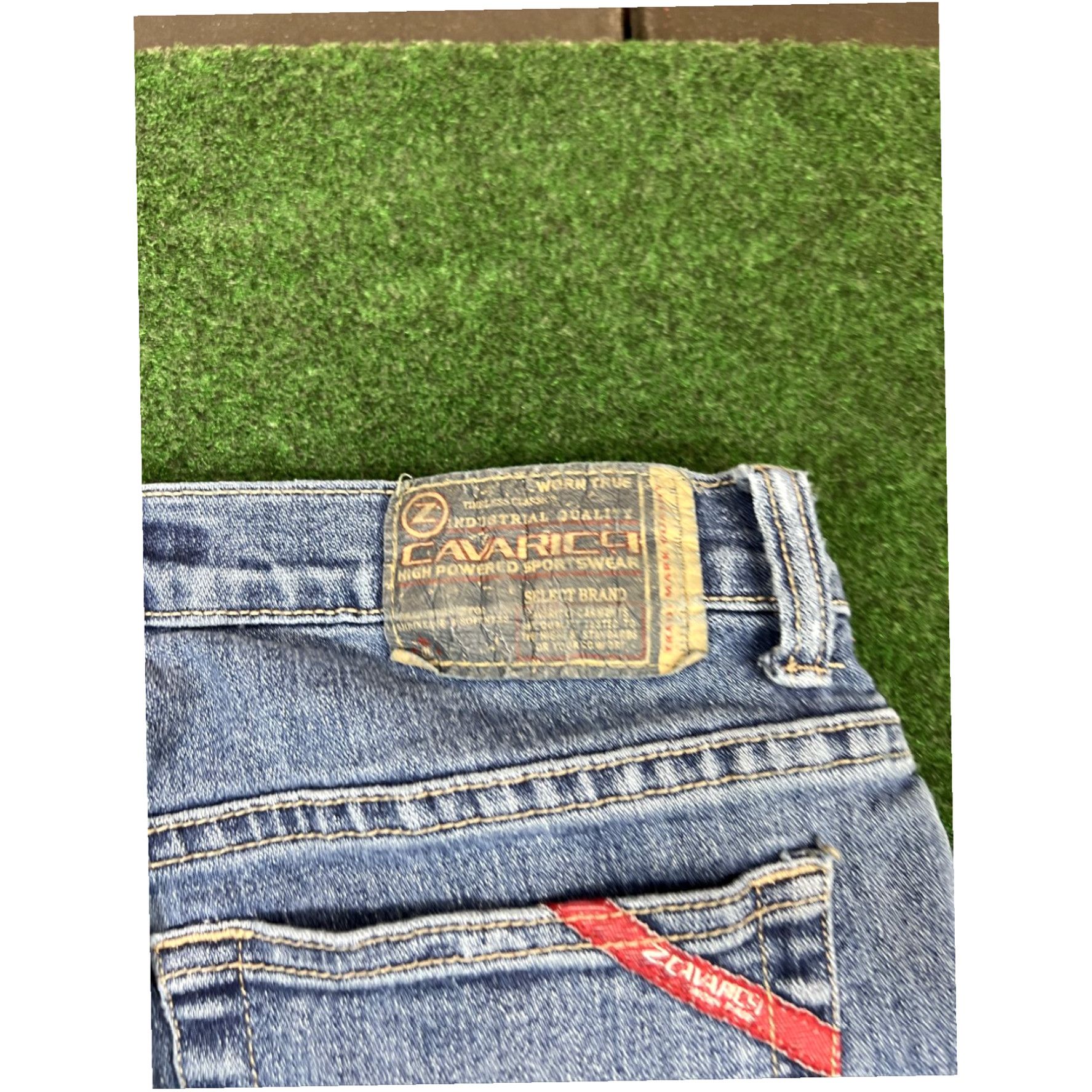 Vintage Vintage 90s Z Cavaricci Jeans Bootcut Blue Womens Size 5 Measure 26x25 Size 27" / US 4 / IT 40 - 4 Thumbnail