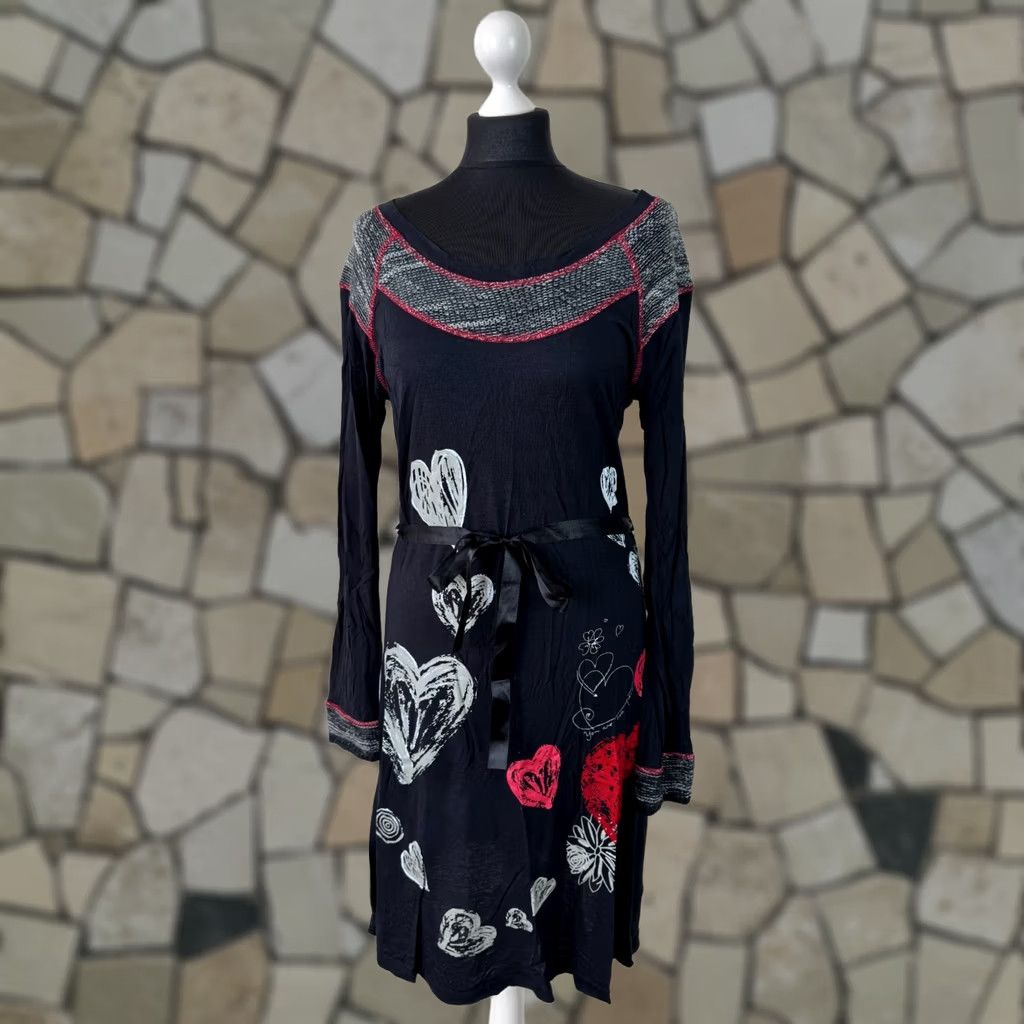 Desigual Desigual Dress L Womens A-Line Multicoloured Knee Length Dress Size L / US 10 / IT 46 - 1 Thumbnail