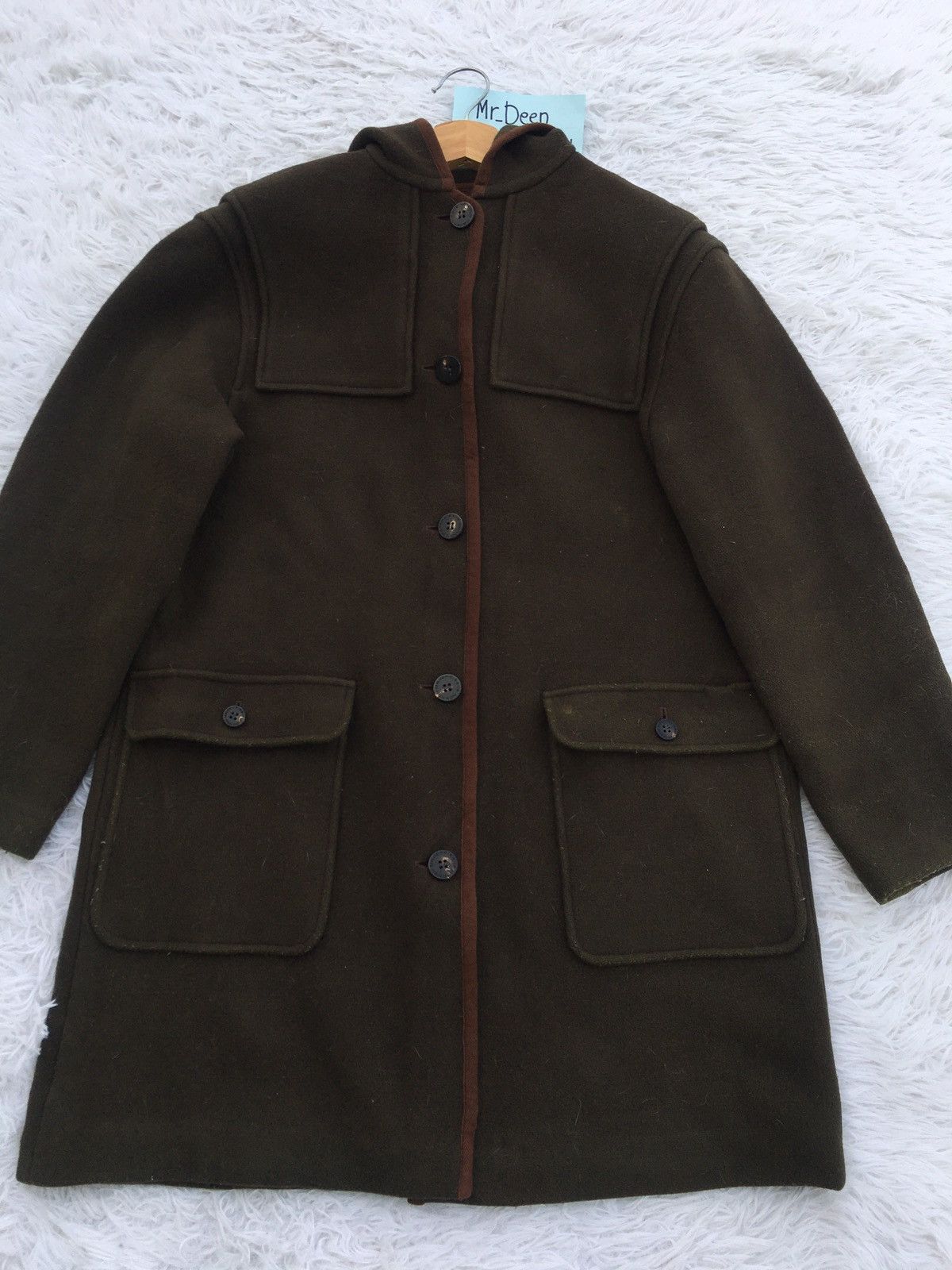 Issey Miyake Rare Vintage Mademoiselle NON NON Wool Long Coat Size US M / EU 48-50 / 2 - 4 Thumbnail