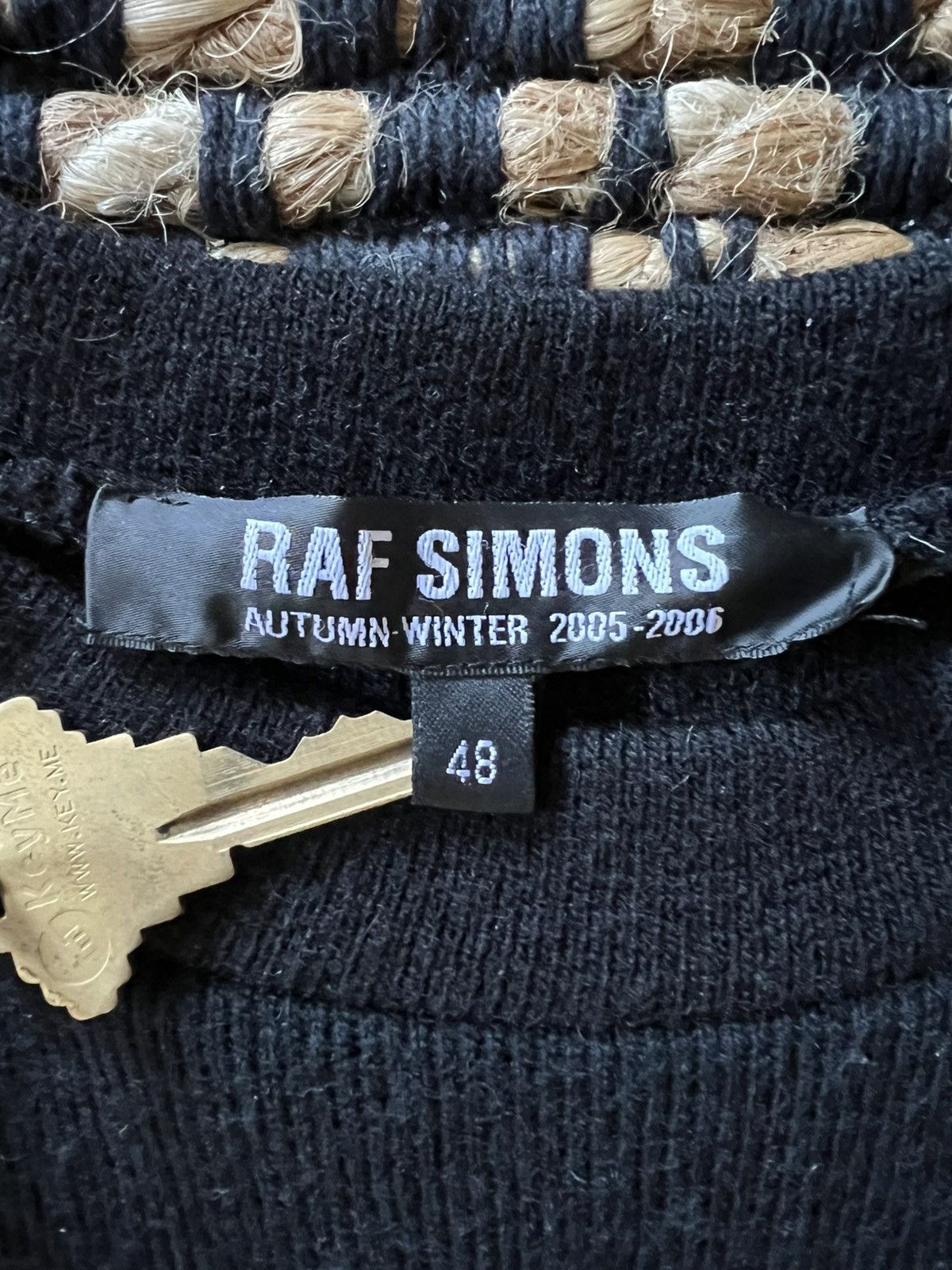 Raf Simons Raf Simons AW05 Poltergeist Black Wool Crewneck Sweater Size US M / EU 48-50 / 2 - 8 Thumbnail