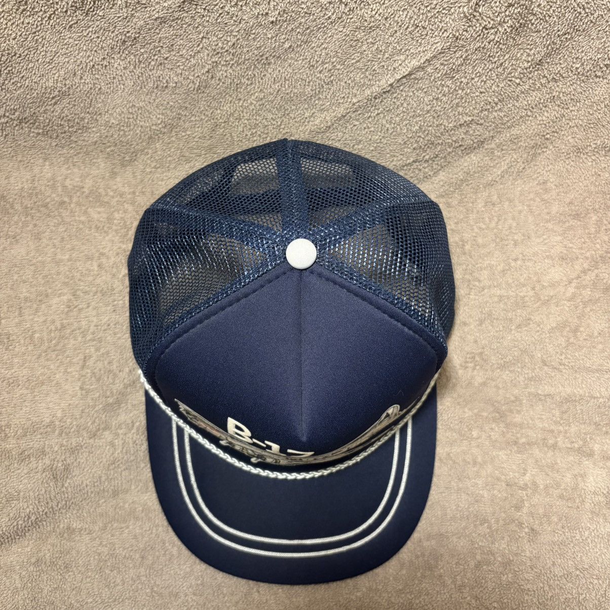 Vintage Vintage B17 Bomber SnapBack Trucker Hat Military Army 80s Size ONE SIZE - 4 Thumbnail
