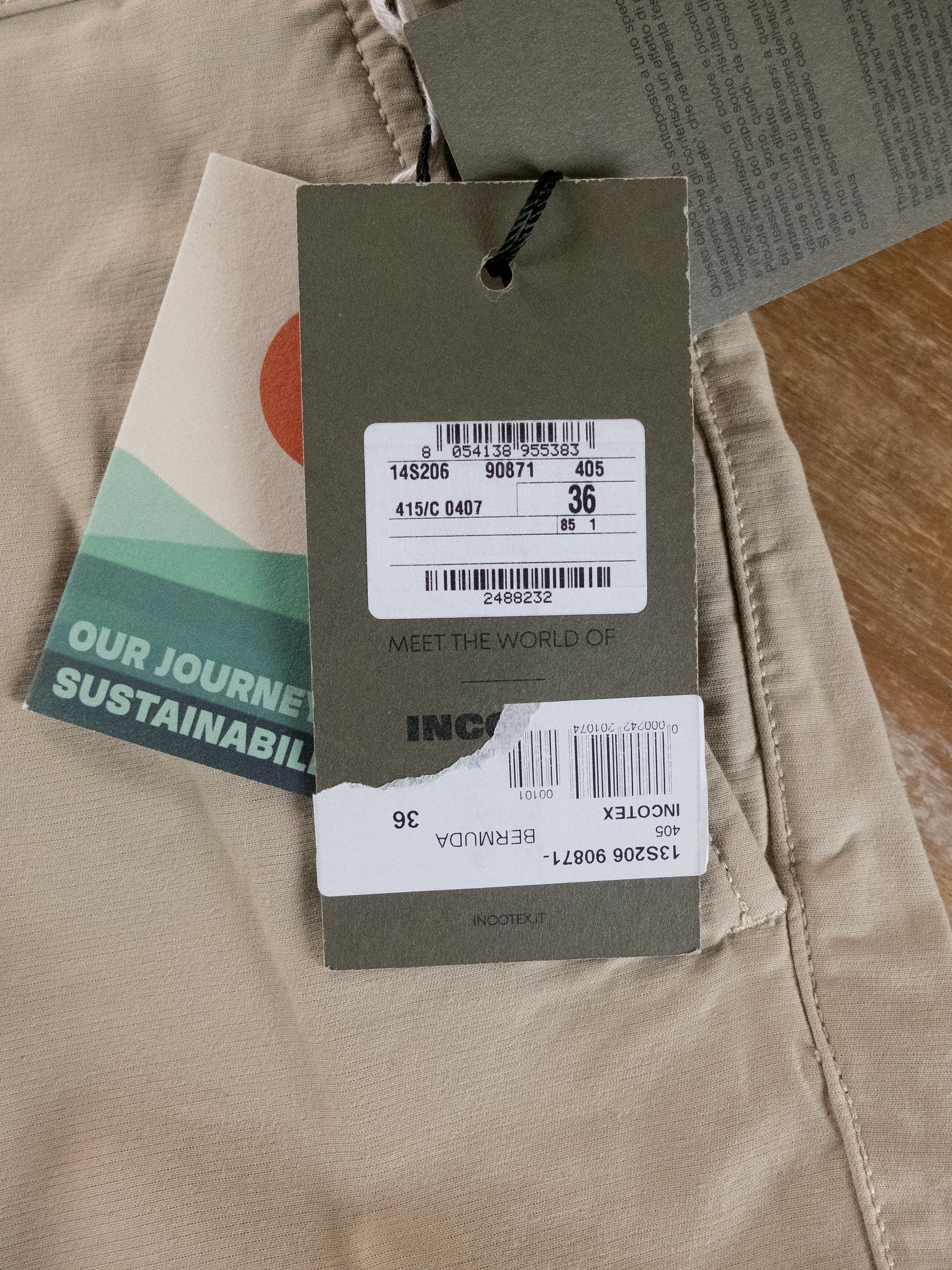 Incotex INCOTEX beige cotton blend shorts Size 36 US / 52 IT Size US 36 / EU 52 - 3 Thumbnail