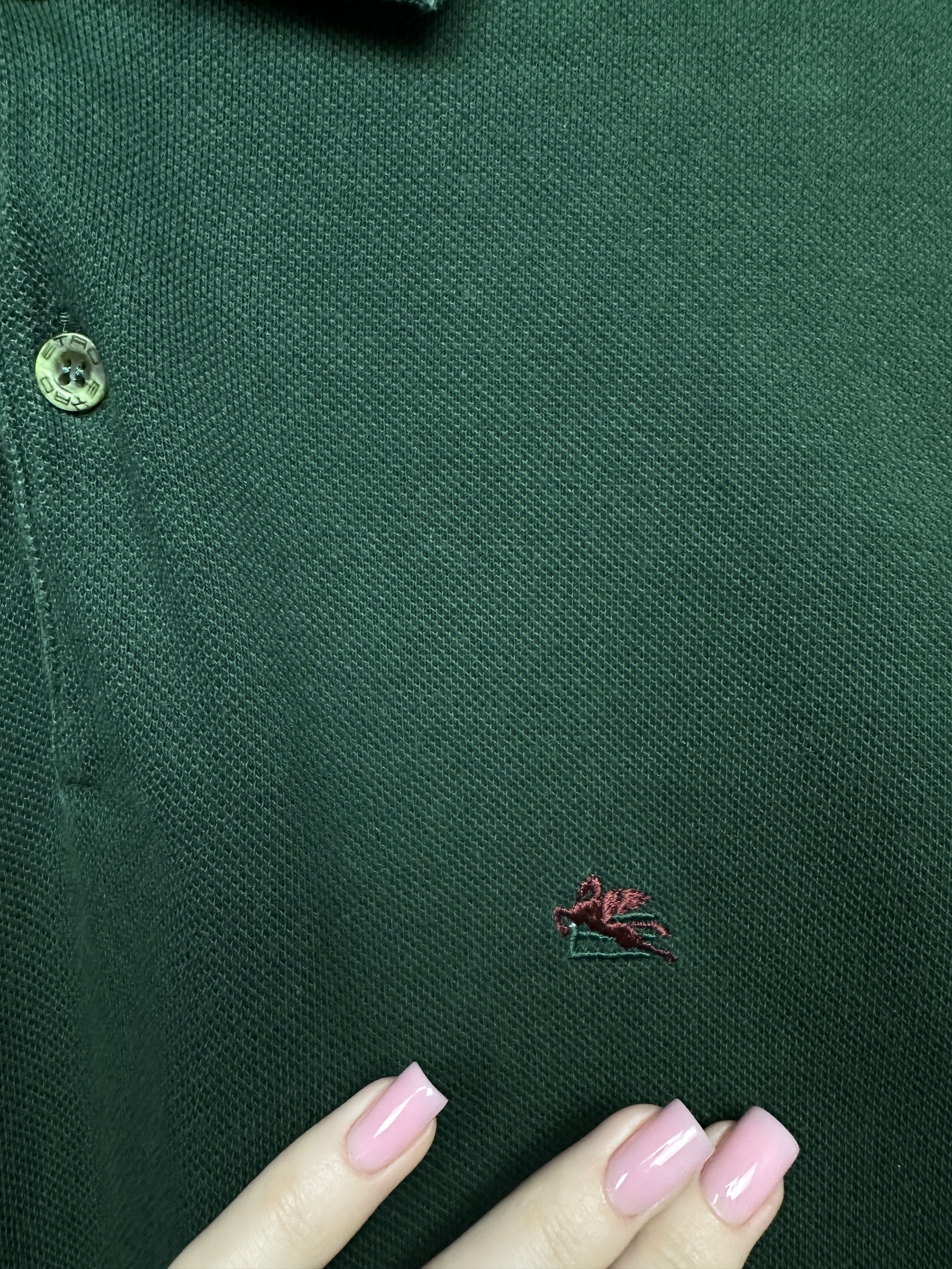 Etro Etro Milano Vintage Mens Long Sleeve Polo Shirt Size US L / EU 52-54 / 3 - 3 Thumbnail