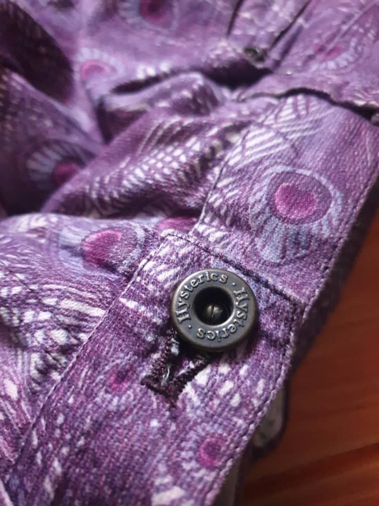 Hysteric Glamour 💥Hysteric Glamour Monogram peacock purple colour pant Size US 29 - 2 Thumbnail