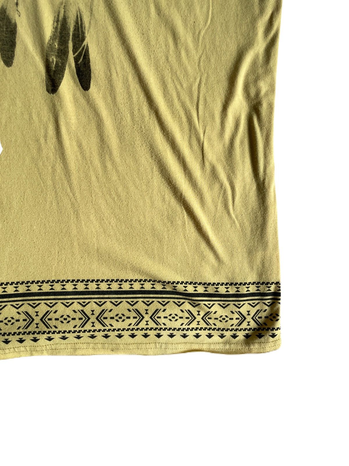If Six Was Nine 2000s Japanese archive Feather Necklace Ethnic Tee Vkei Y2K Size US S / EU 44-46 / 1 - 6 Thumbnail