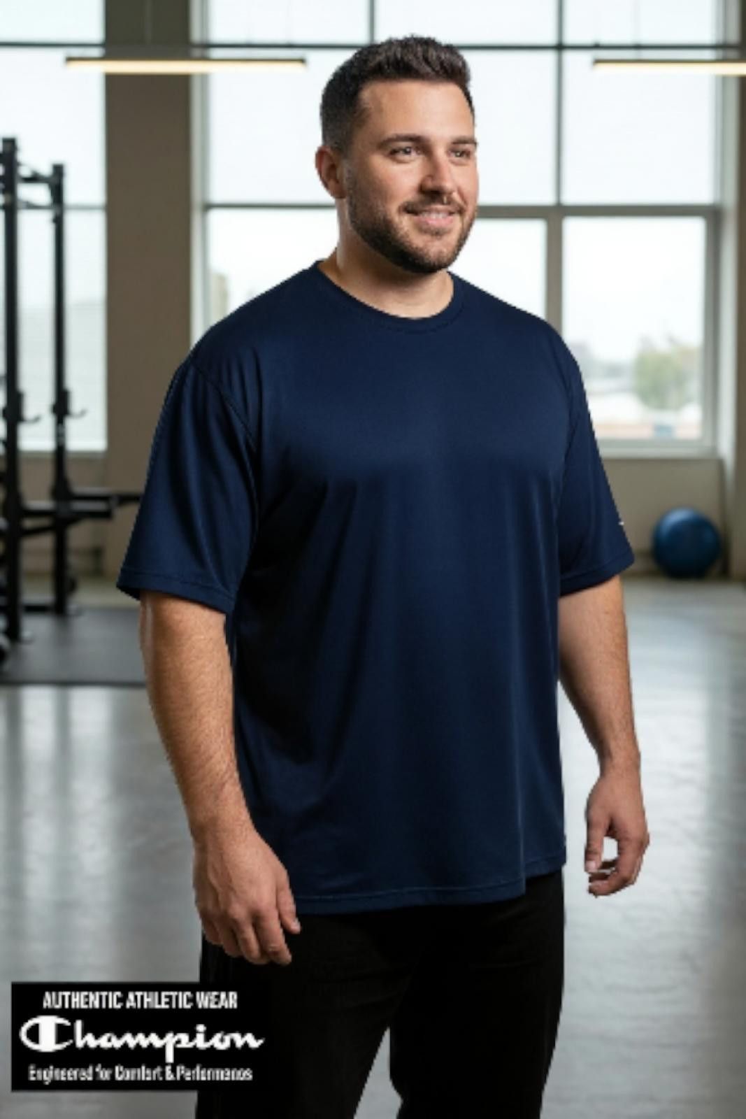 Champion Champion Men's Navy Blue Short Sleeve Activewear Size 3XL Size US XXL / EU 58 / 5 - 1 Thumbnail