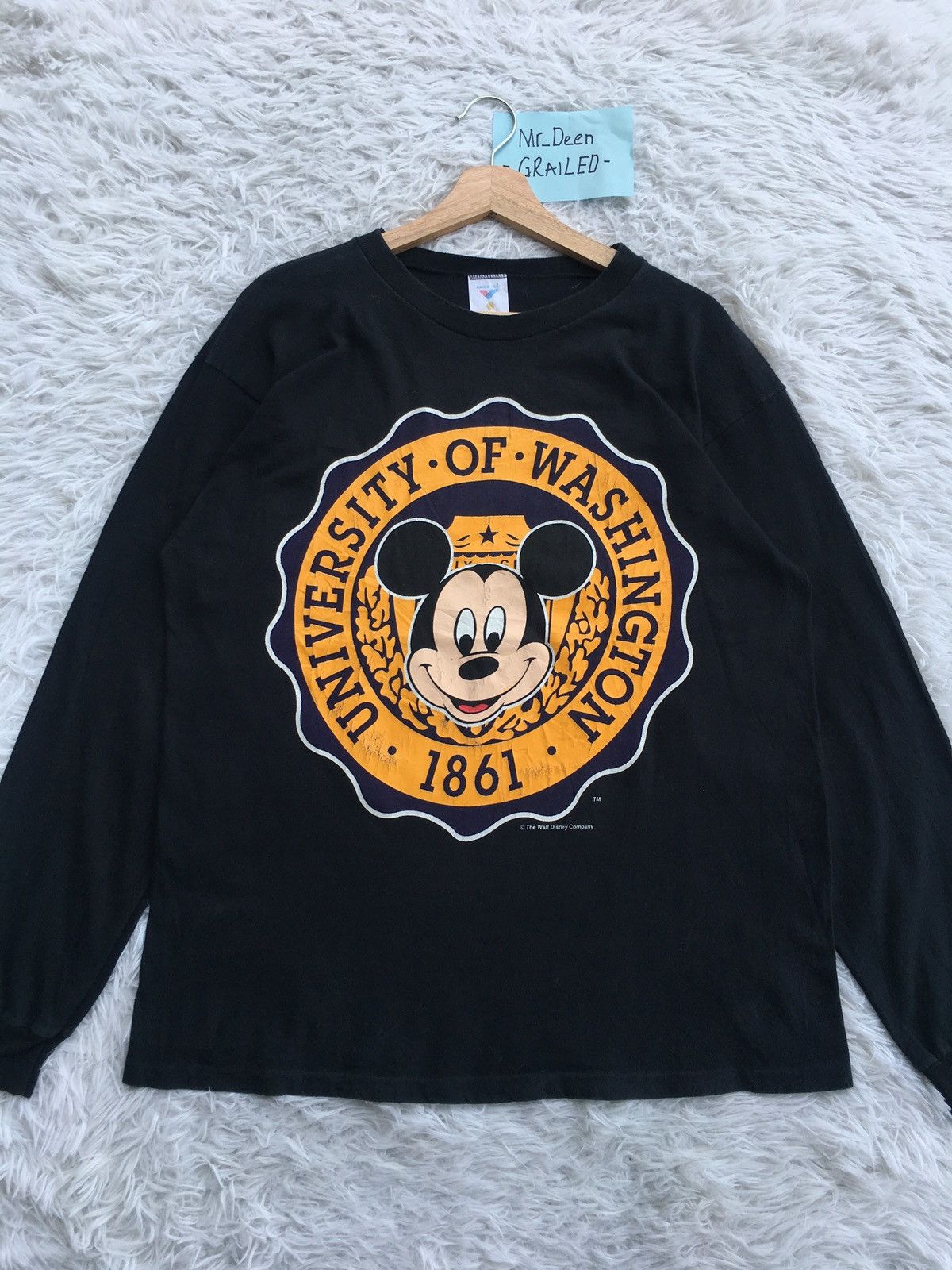 Vintage Rare Vintage University of Washington Longsleeve Shirt Size US L / EU 52-54 / 3 - 2 Thumbnail