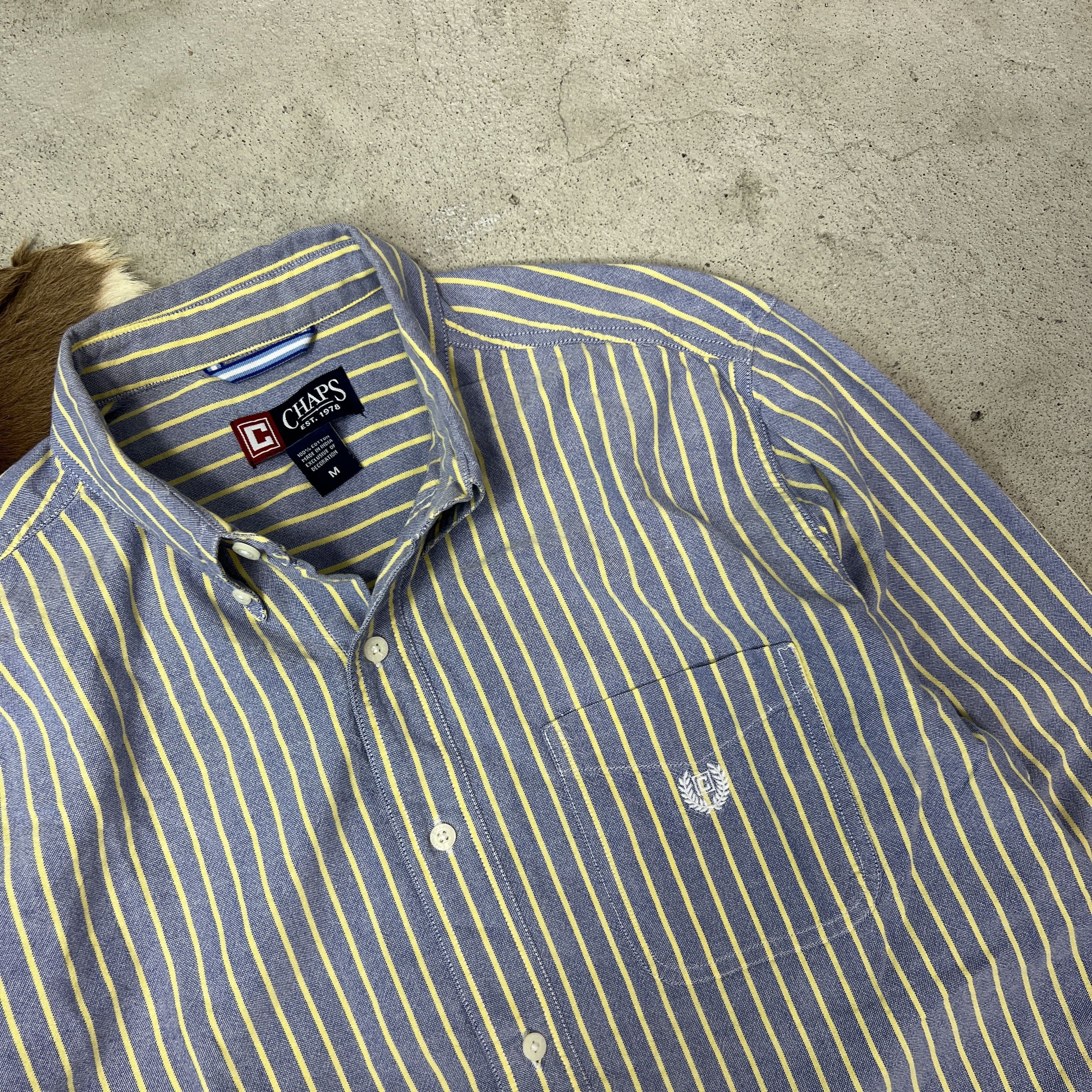Chaps Ralph Lauren Vintage Striped Streetwear Chaps Ralph Lauren Shirt Y2K Size US M / EU 48-50 / 2 - 2 Thumbnail