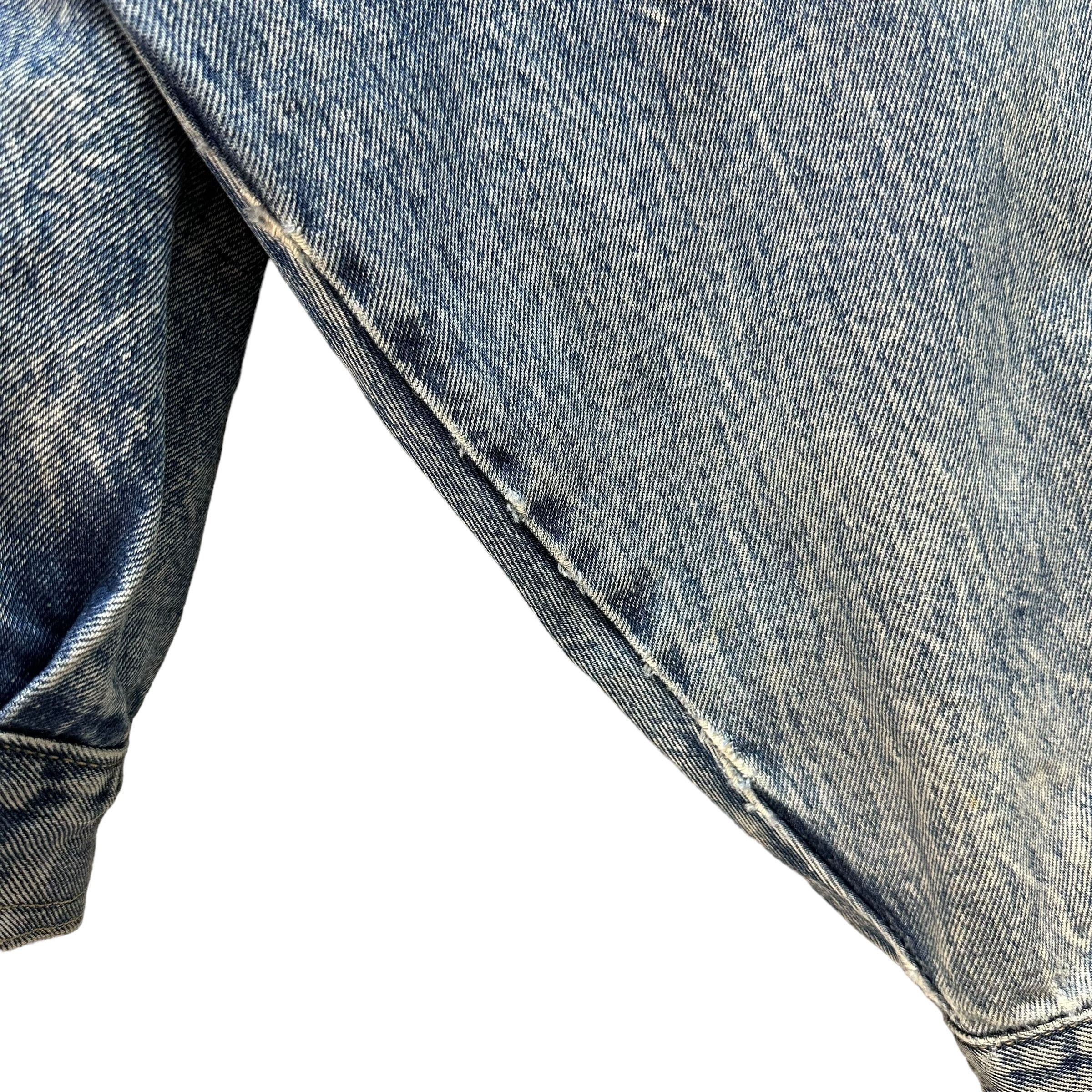 Vintage Vintage Distressed Stone Wash Denim Jacket #A37-0848 Size US L / EU 52-54 / 3 - 8 Thumbnail