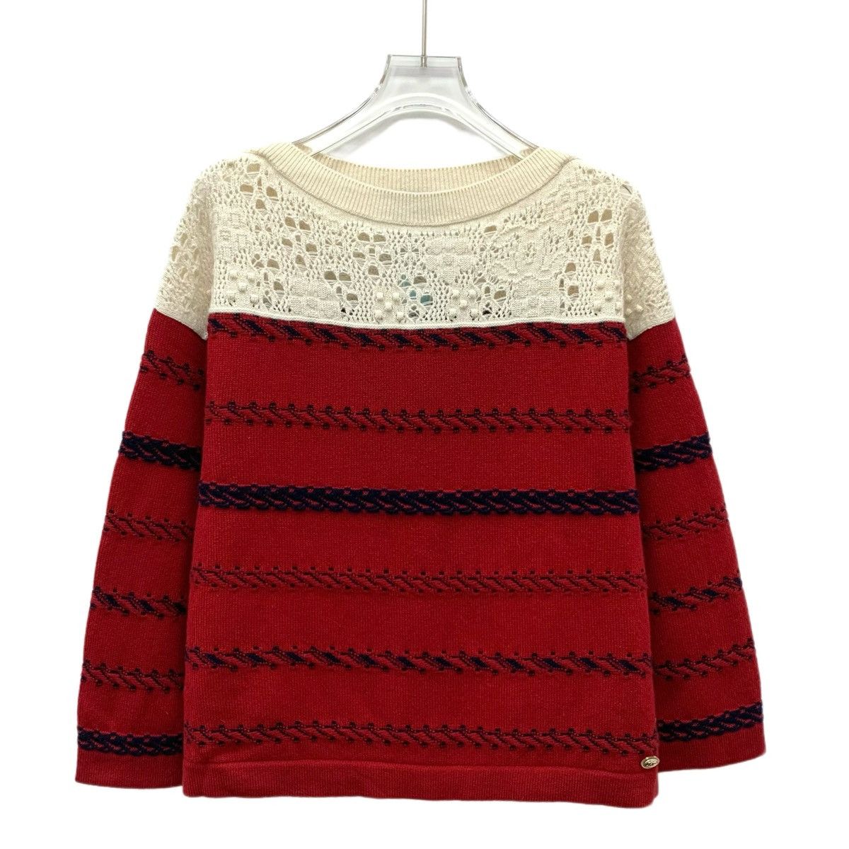 Chanel Chanel Striped Cashmere Long Sleeve Knit Sweater K26WX Size XXS / US 00 / IT 34 - 1 Thumbnail