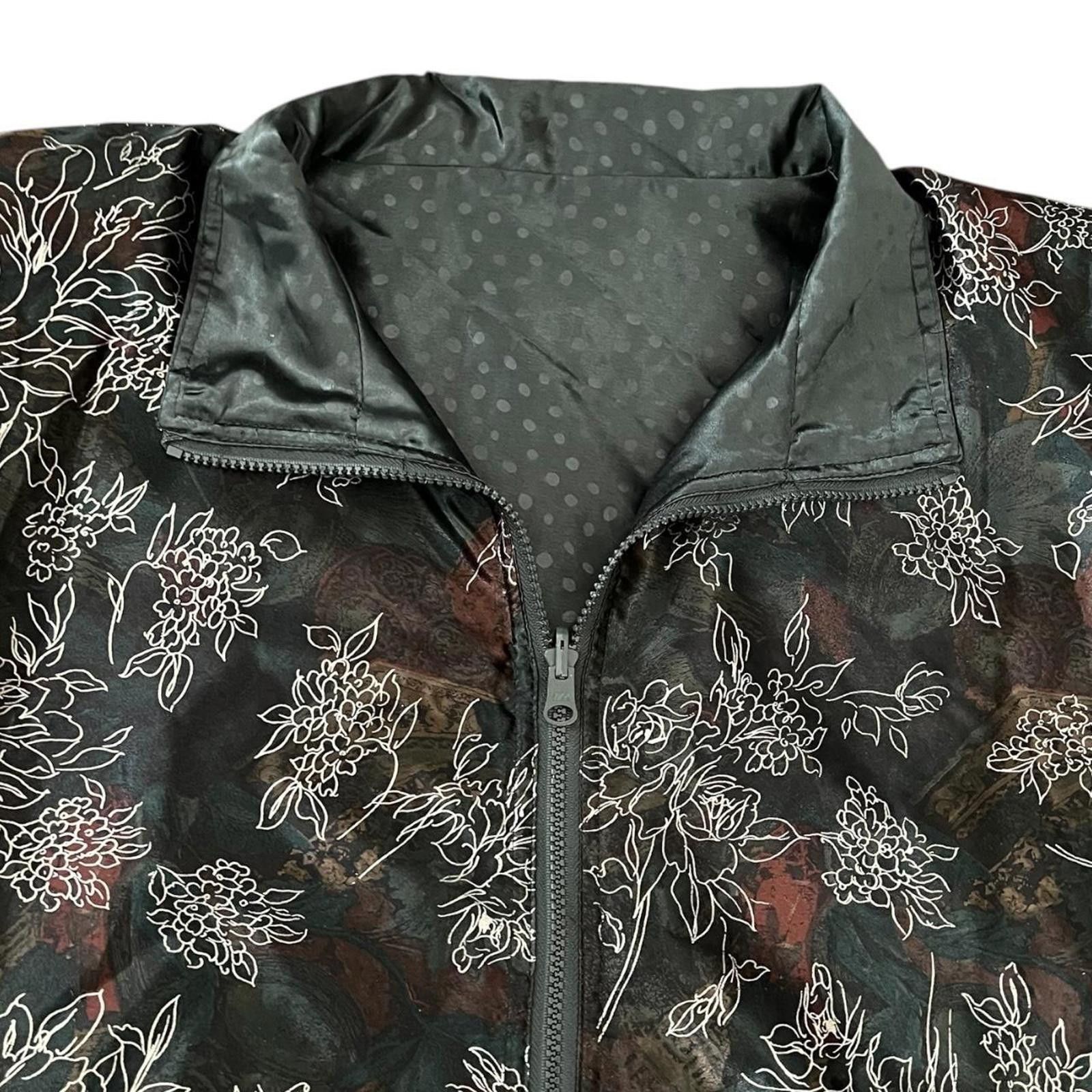 Other Vintage 80s Rafael Floral Reversible Jacket Size M / US 6-8 / IT 42-44 - 3 Thumbnail