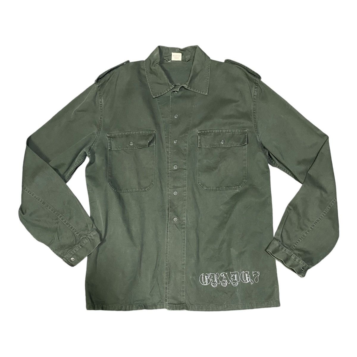Vintage Vintage Military Two Pocket Button Up Jacket Size US M / EU 48-50 / 2 - 4 Thumbnail