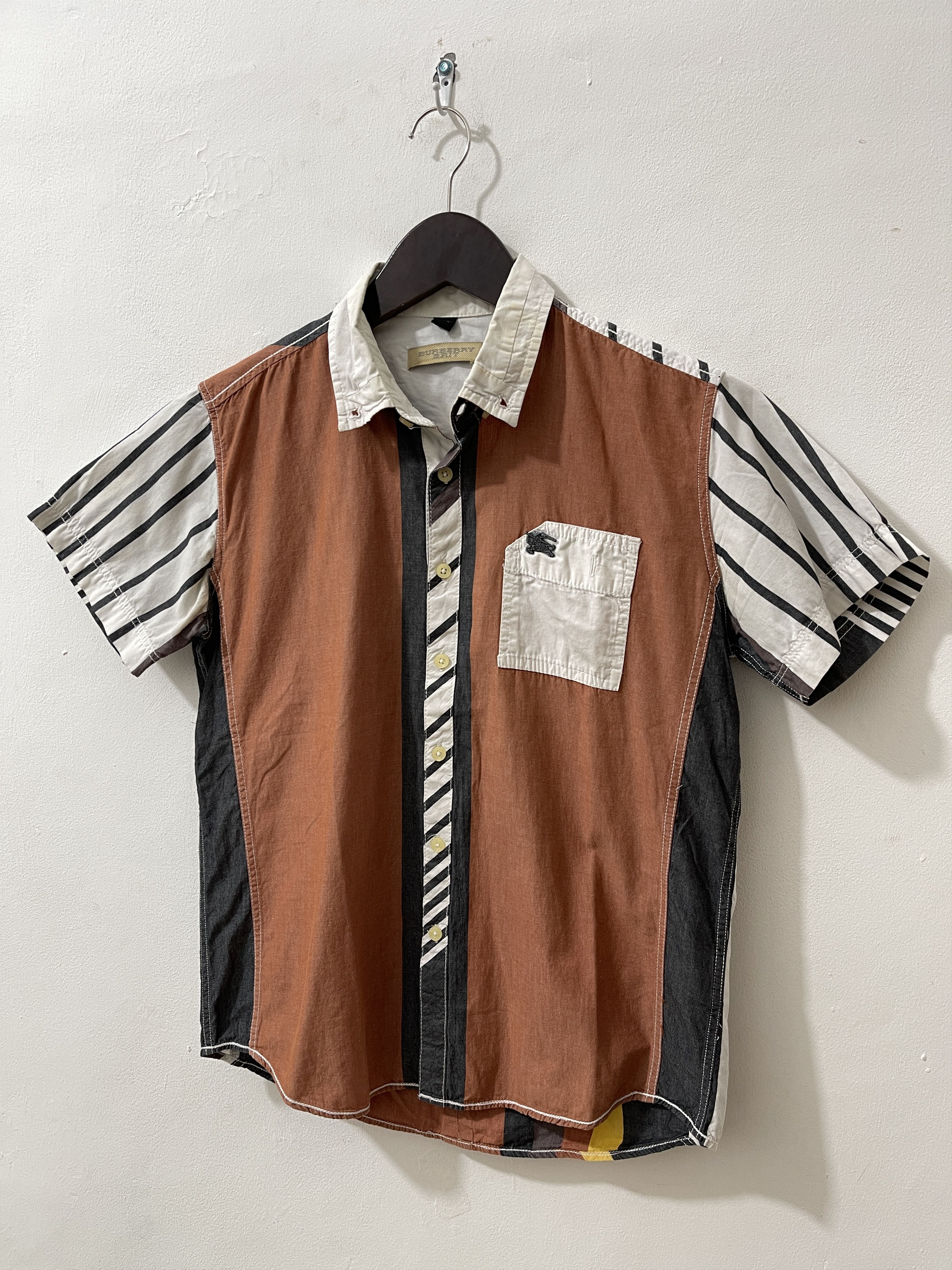 Burberry Vintage Burberry Brit Bold Stripes Shirts Size US M / EU 48-50 / 2 - 2 Thumbnail