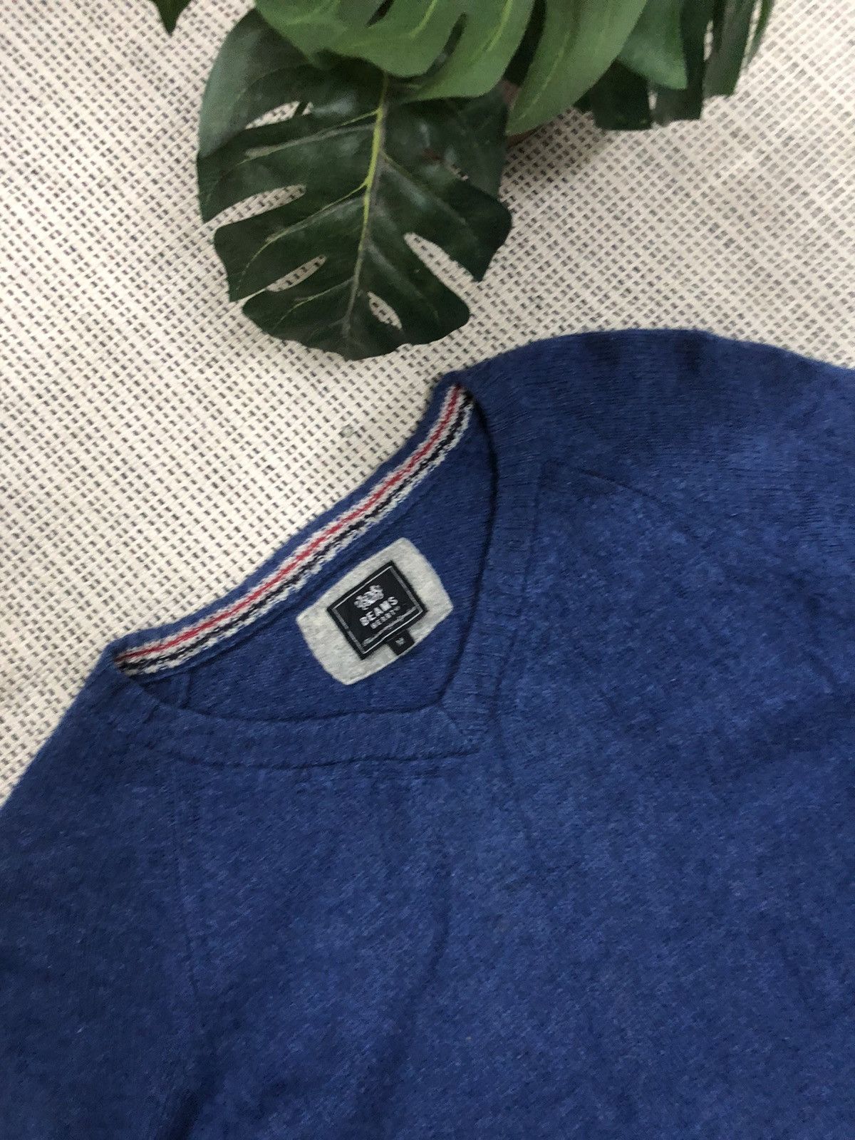 Beams Plus × Japanese Brand Beams Knit Sweater Blue Medium Size US M / EU 48-50 / 2 - 1 Thumbnail