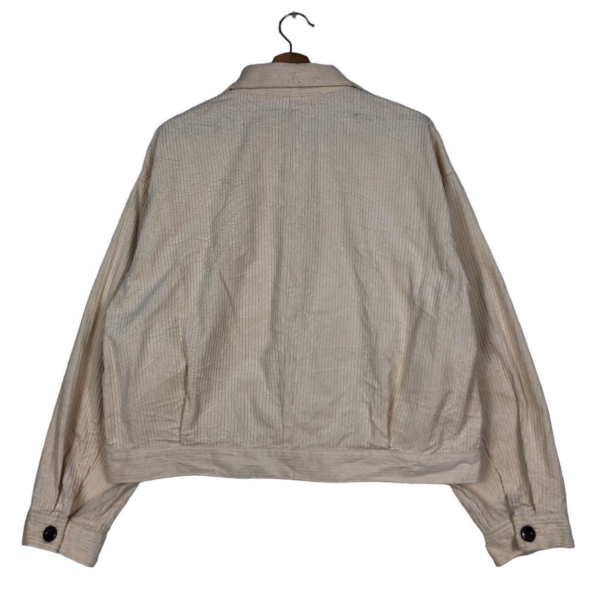 Japanese Brand 🔥Cropped Biker Jacket Corduroy GU Japan Issey Miyake Size US XL / EU 56 / 4 - 8 Thumbnail