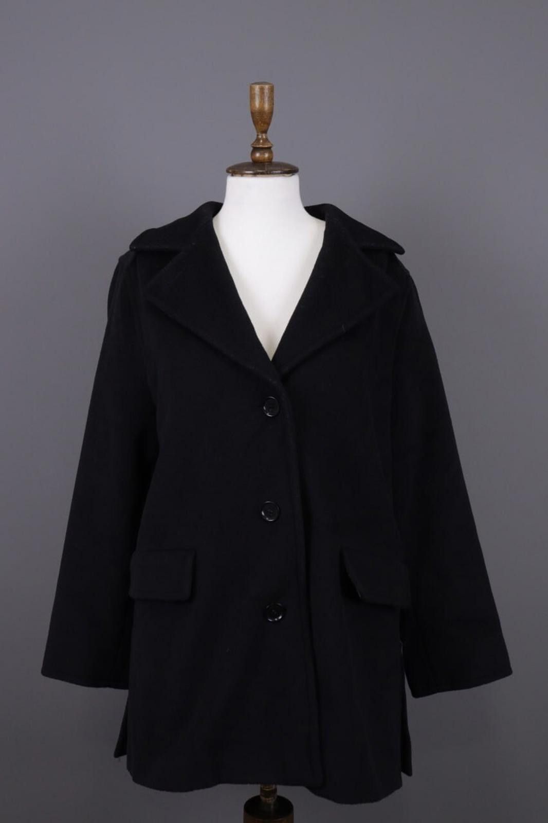 Designer Max Mara Pure Wool Single Breasted Coat GB 12 US 10 IT 44 Size L / US 10 / IT 46 - 1 Thumbnail