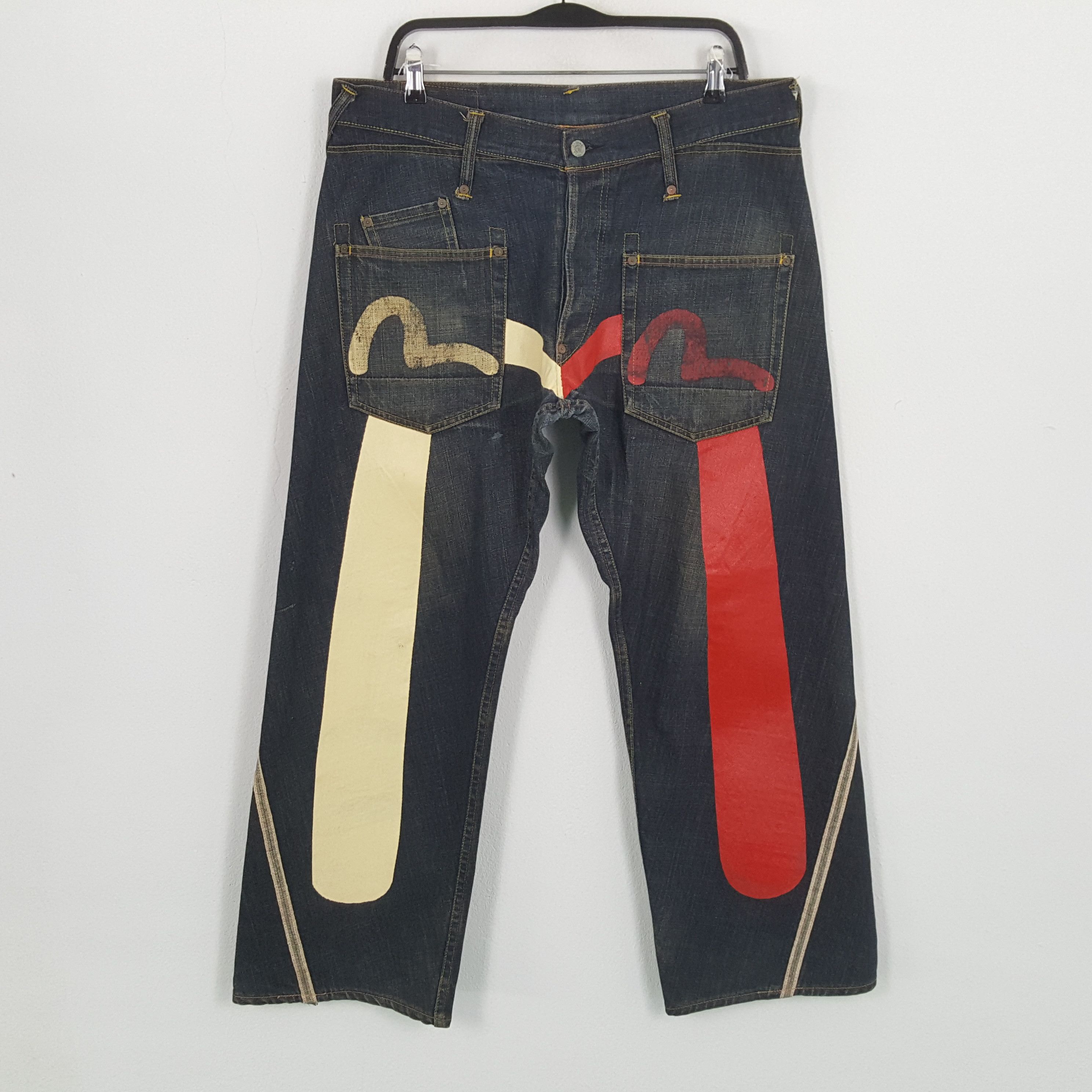 Evisu × Japanese Brand × Vintage EVISU Japanese Brand Streetwear Custom Daicock Jeans Size US 36 / EU 52 - 1 Thumbnail