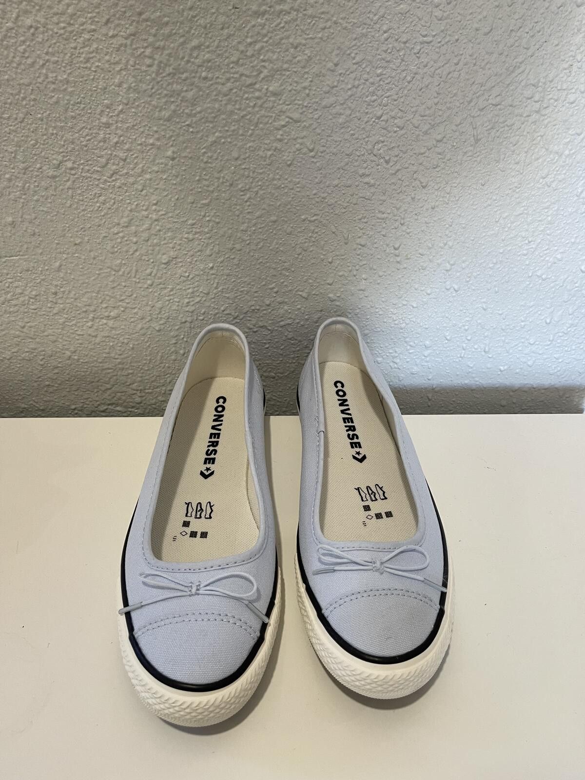 Converse Converse Light Blue Ballet Flat Sneakers Size US 7.5 / IT 37.5 - 1 Thumbnail