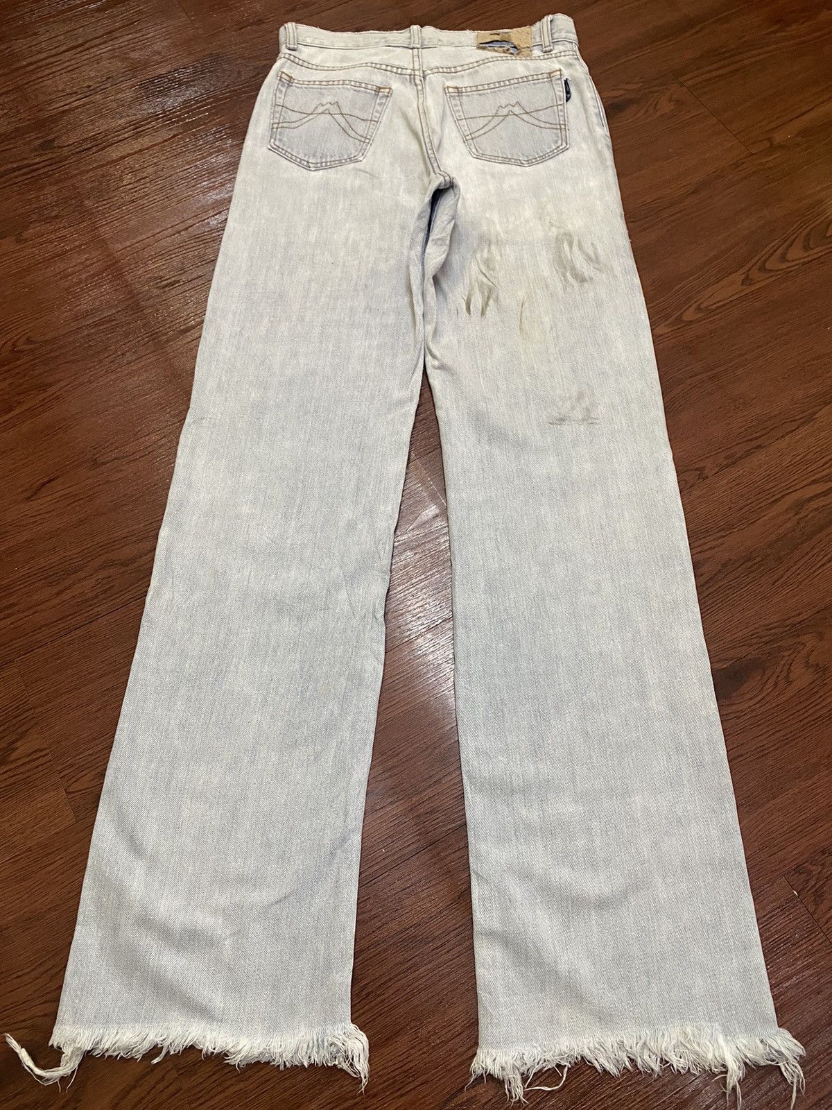 Kenzo Vintage Japanese Brands Faded Wash Frayed Loose Jeans Size US 28 / EU 44 - 2 Thumbnail