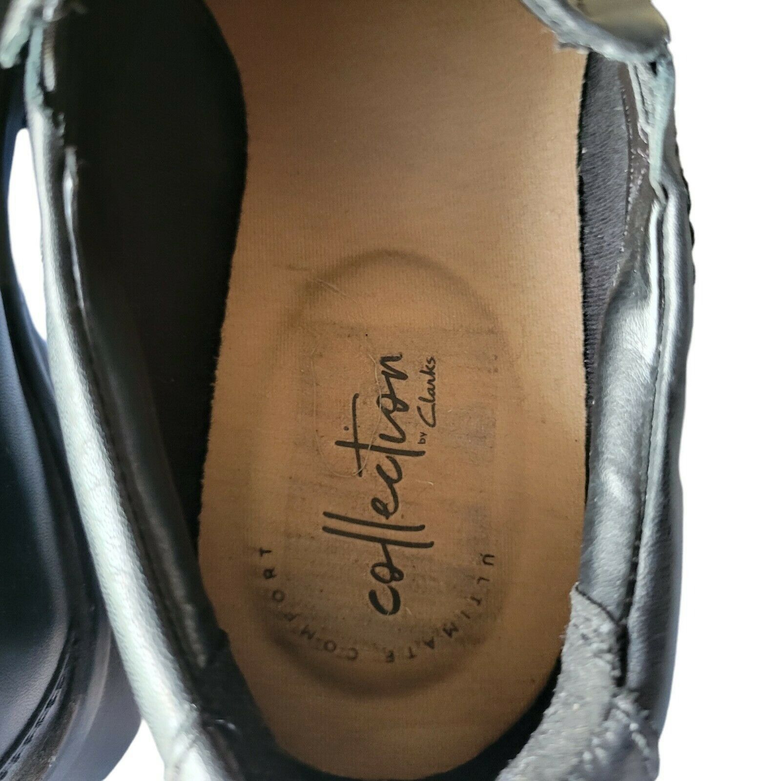 Clarks Clarks Collection Men's Loafers. Black Leather Size 7.5 Size US 7.5 / EU 40-41 - 4 Thumbnail
