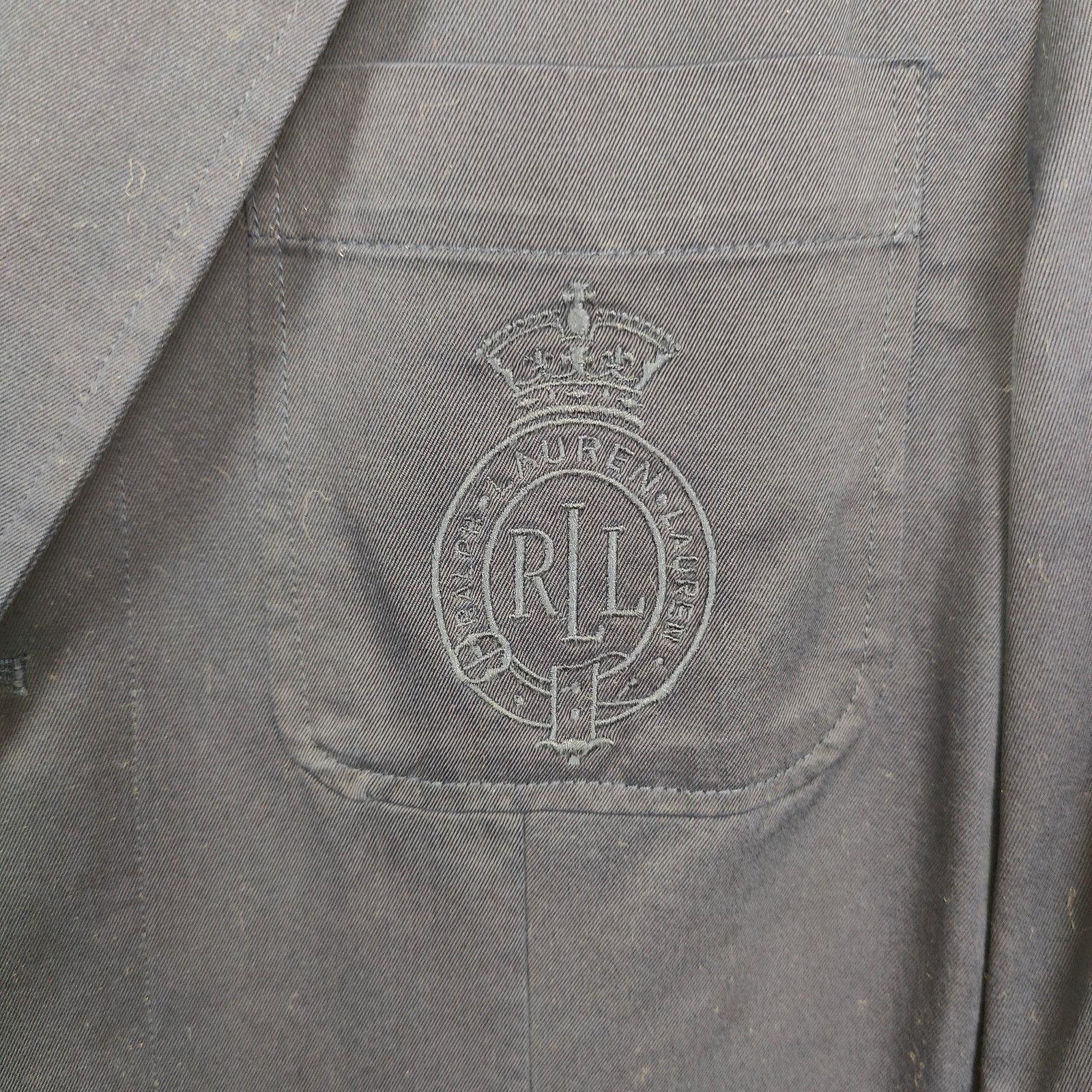 Ralph Lauren Vintage 90s Lauren Ralph Lauren Blazer Mens Medium Navy Blue Size 40R - 3 Thumbnail