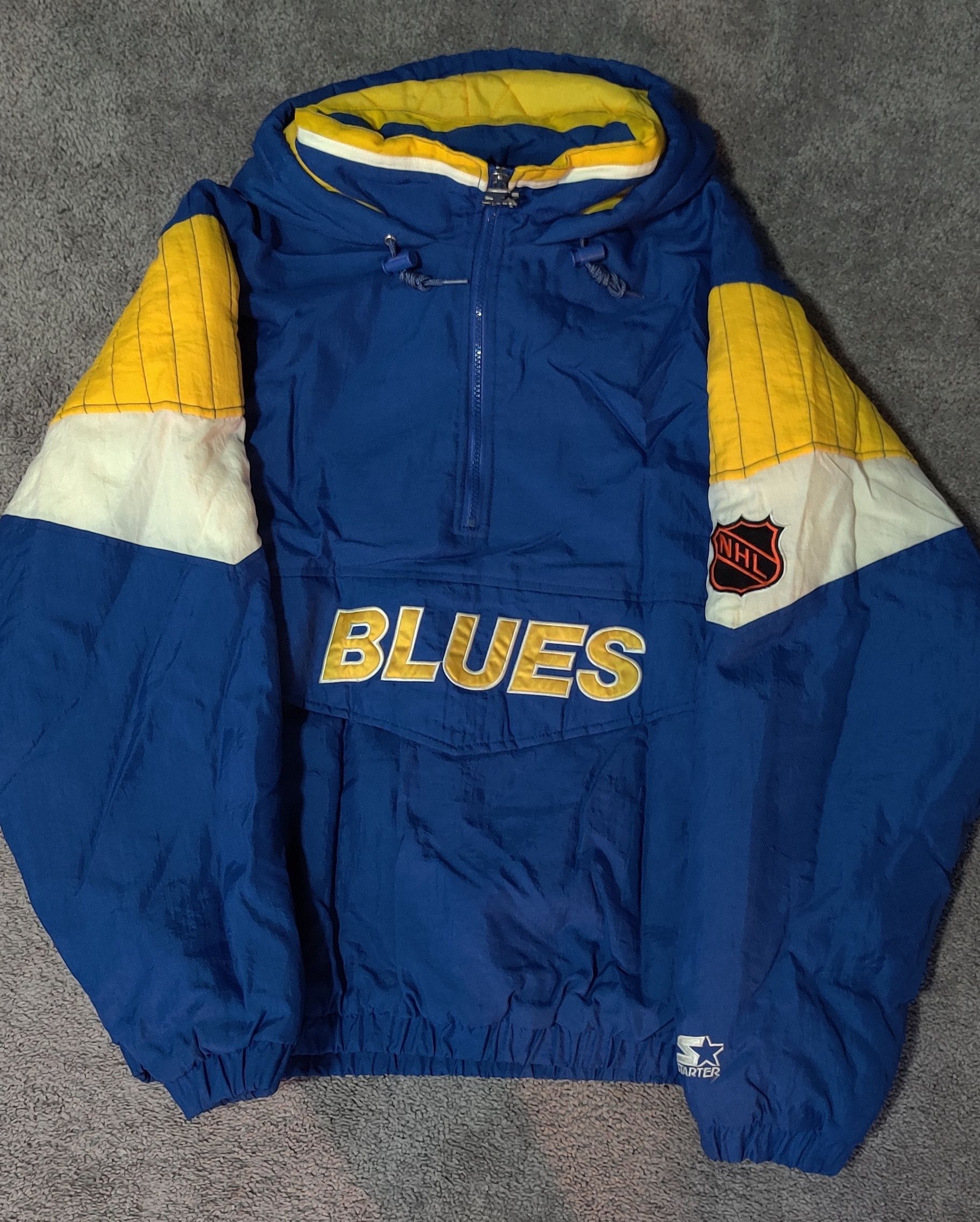 Starter St. Louis Blues Starter Pullover Jacket size men's Large Size US L / EU 52-54 / 3 - 2 Thumbnail