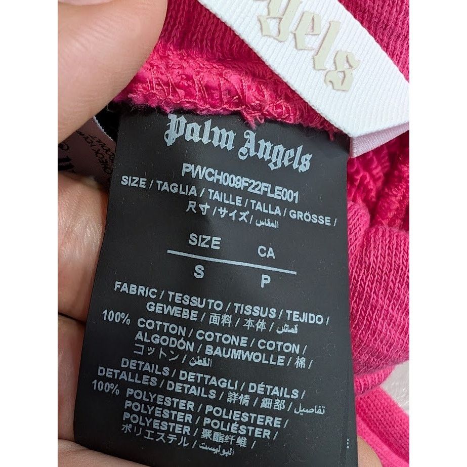 Palm Angels o1rshd1 Classic Logo Sweatpants & Joggers in Fuchsia White Size US 30 / EU 46 - 16 Thumbnail