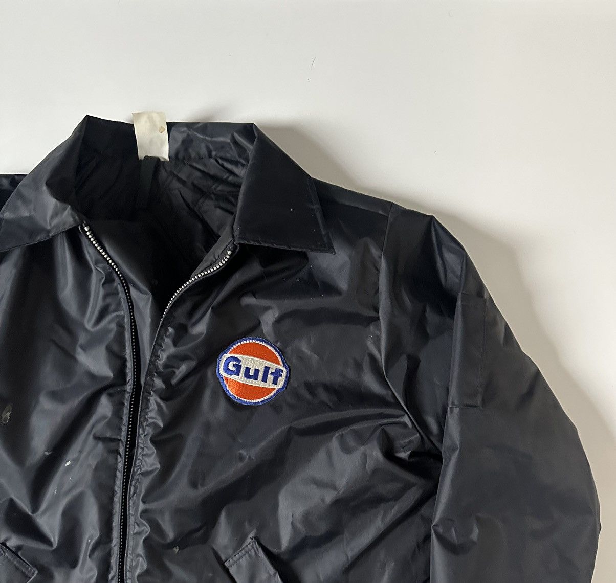 Vintage Gulf Motor Oil Windbreaker Jacket Large Talon Logo Zip up Size US L / EU 52-54 / 3 - 2 Thumbnail