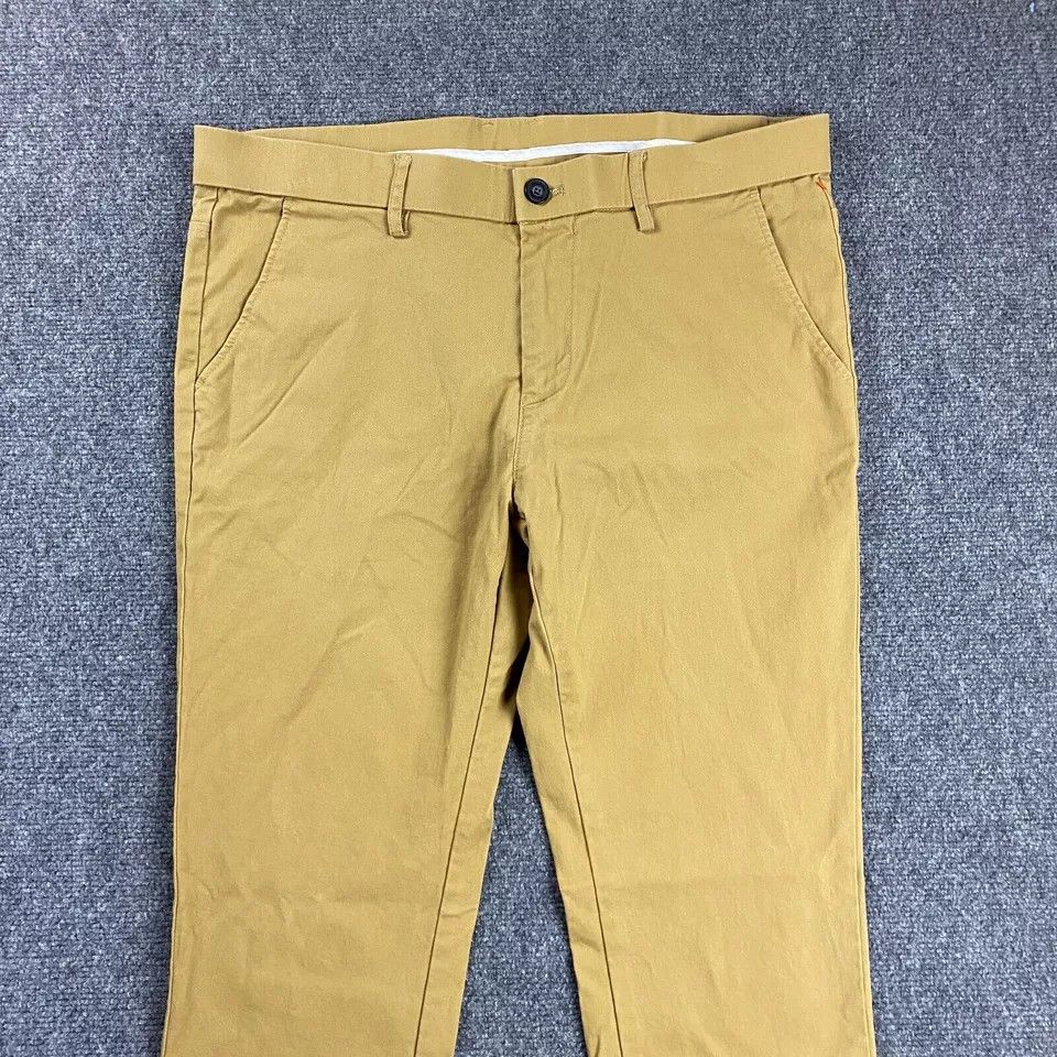 Other Plaid & Plain Pants Men's 34x32 Beige Chino Skinny Fit Size US 34 / EU 50 - 2 Thumbnail