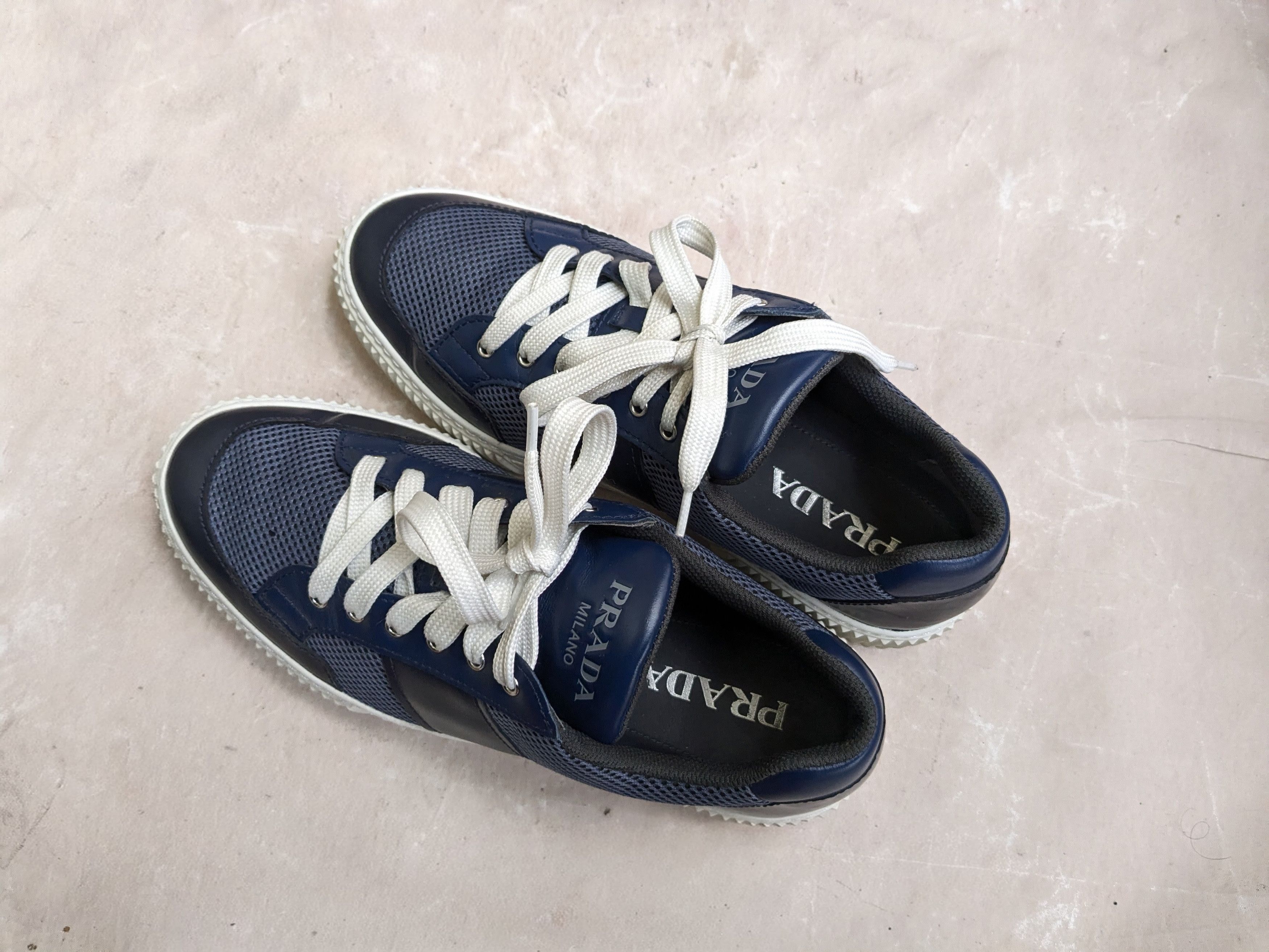 Prada Prada Sneakers Navy Blue 10.5 Size US 10.5 / EU 43-44 - 13 Thumbnail