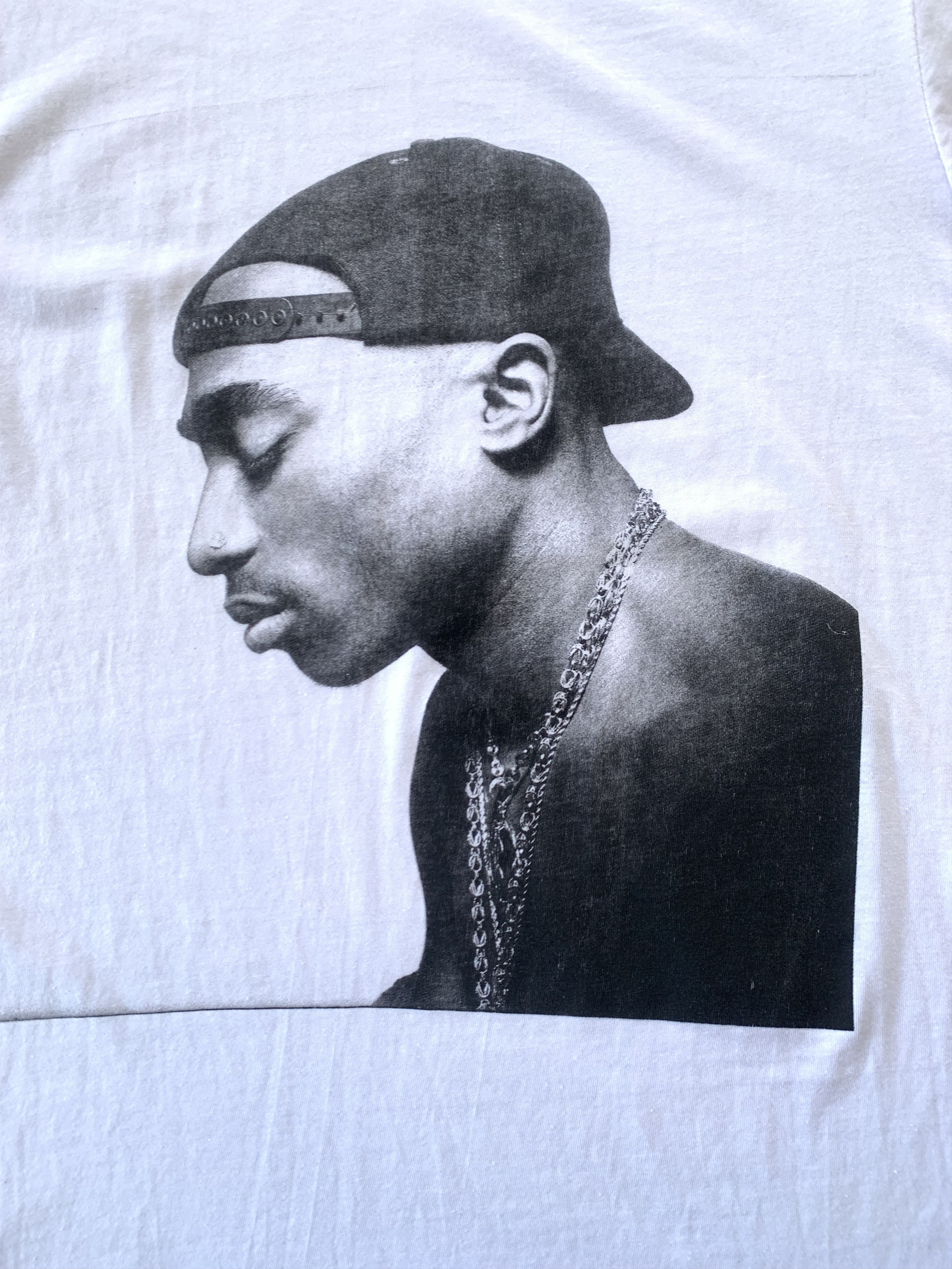Band Tees 2Pac White Printed Cotton T-Shirt Size US S / EU 44-46 / 1 - 5 Thumbnail