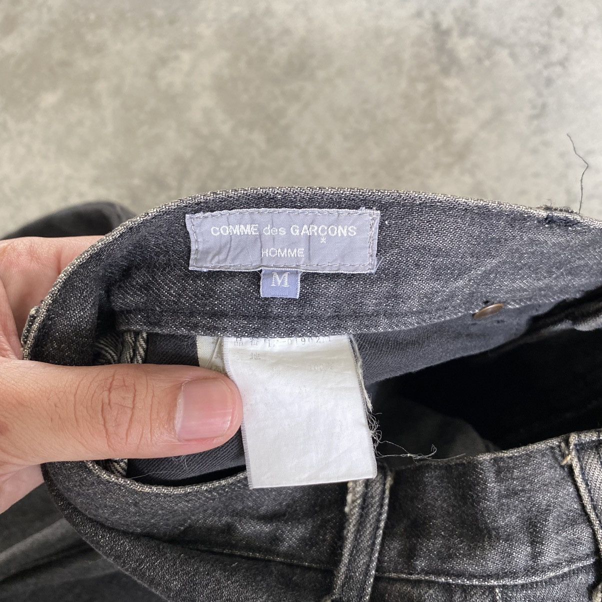 Comme des Garcons Homme 1990’s CdG Homme Wide Smoky Black Denim Jeans Size US 29 - 20 Thumbnail