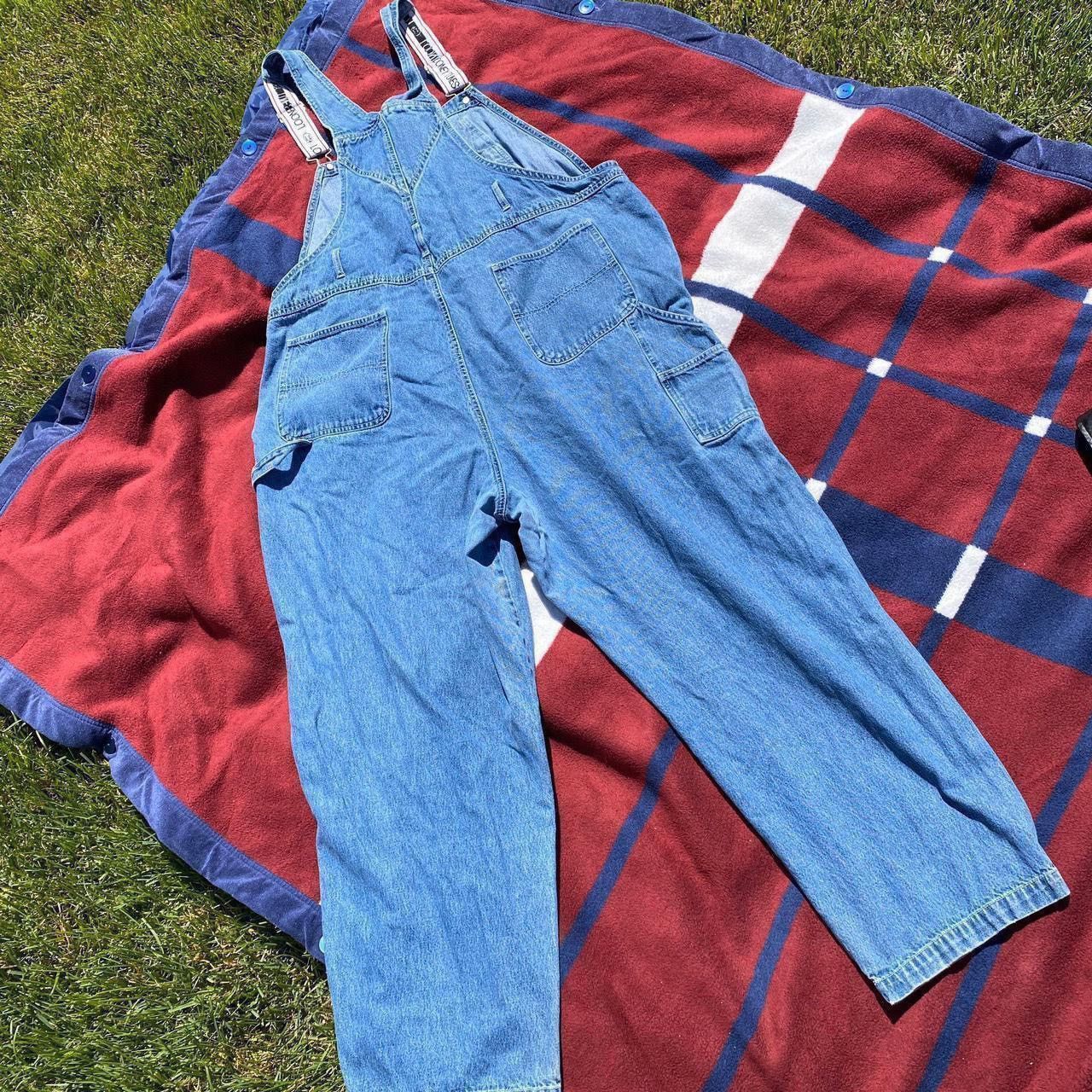 Other Vintage Y2k Looney Tunes denim overalls Sylvester Tweety Size 42" / US 20 - 3 Thumbnail