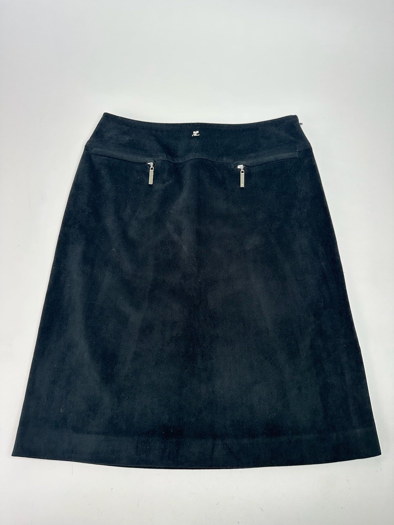 Courreges Vintage Skirt Black Size 30" / US 8 / IT 44 - 1 Thumbnail
