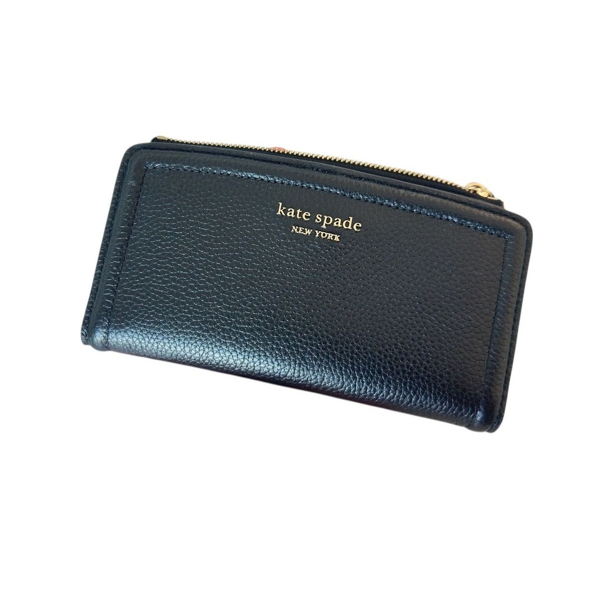 Kate Spade Kate Spade Knott pebble leather slim zip Black wallet Size ONE SIZE - 5 Thumbnail