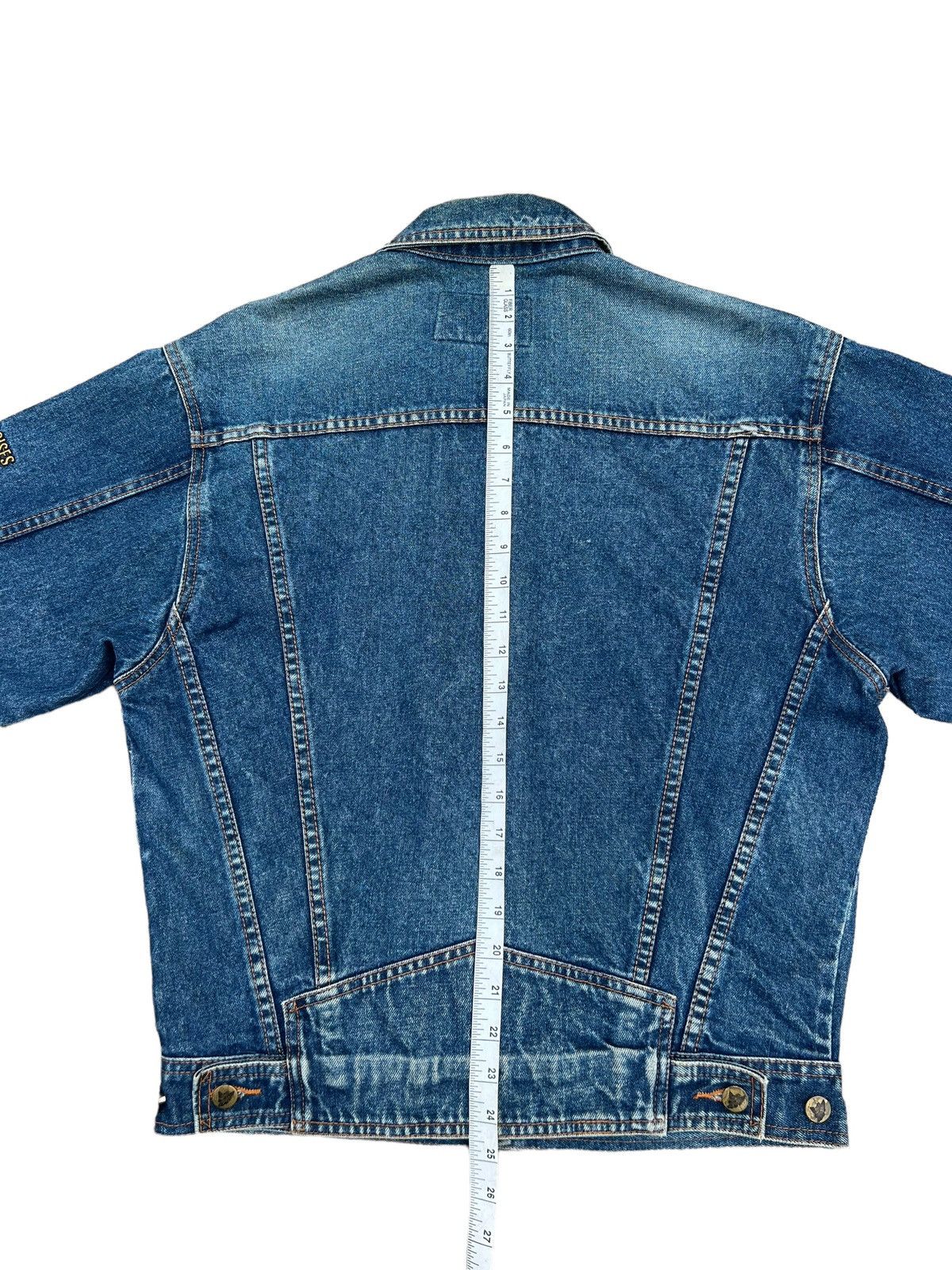 Vintage Vintage 90s Gauloises France Fade Muddy Denim Trucker Jacket Size US M / EU 48-50 / 2 - 16 Thumbnail