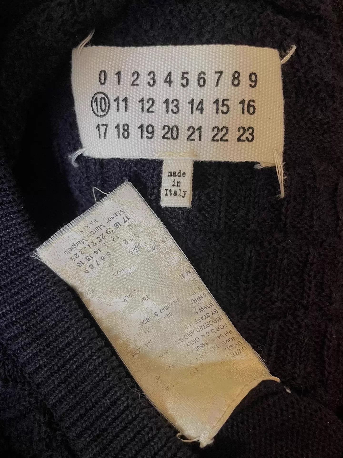 Other Maison Martin Margiela 3M V-neck Irregular Jacquard Knit 46 Size US S / EU 44-46 / 1 - 8 Thumbnail