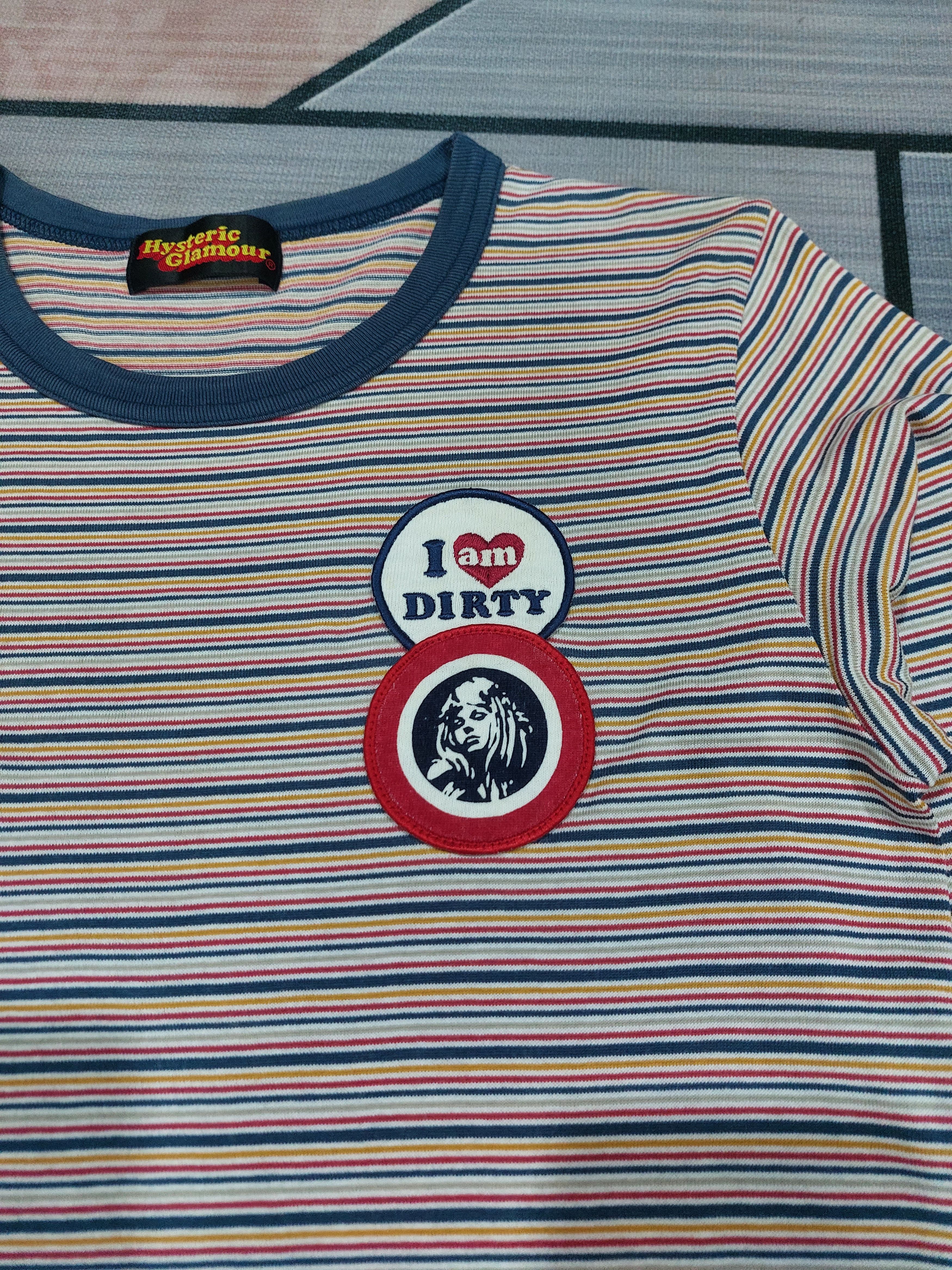 Hysteric Glamour × If Six Was Nine × Japanese Brand HYSTERIC GLAMOUR "I AM DIRTY" STRIPE T Size S / US 4 / IT 40 - 6 Thumbnail