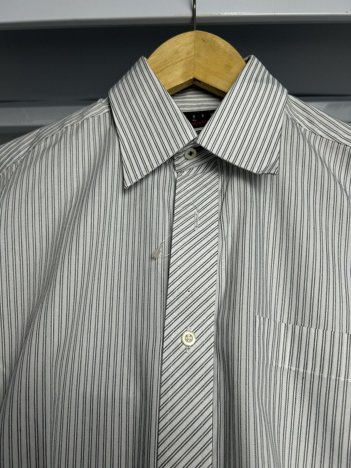 Kansai Yamamoto Vintage Sissy Kansai yamamoto striped button up shirt Size US M / EU 48-50 / 2 - 4 Thumbnail