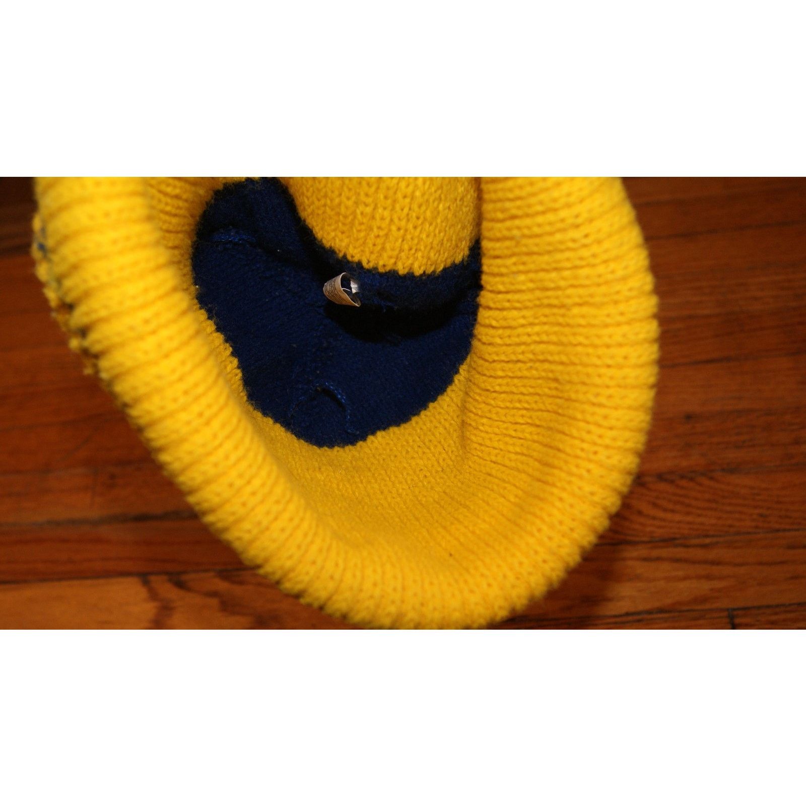 NHL VTG ST LOUIS BLUES Winter Knit Stocking Cap Beanie Spell Out Size ONE SIZE - 3 Thumbnail