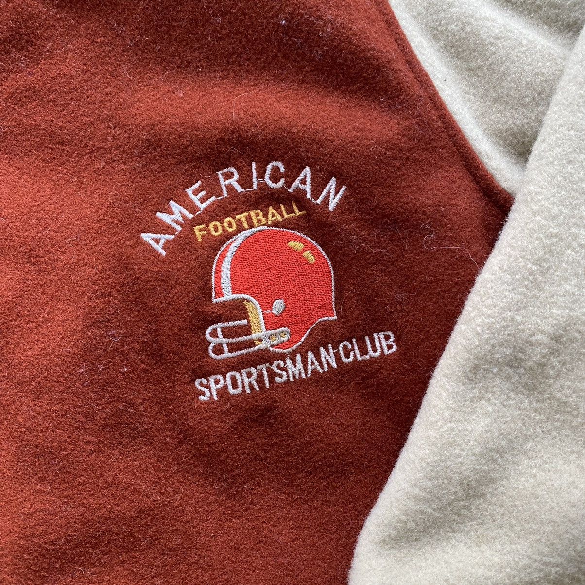 American Football by TOWN'S MAN Button Varsity Jacket