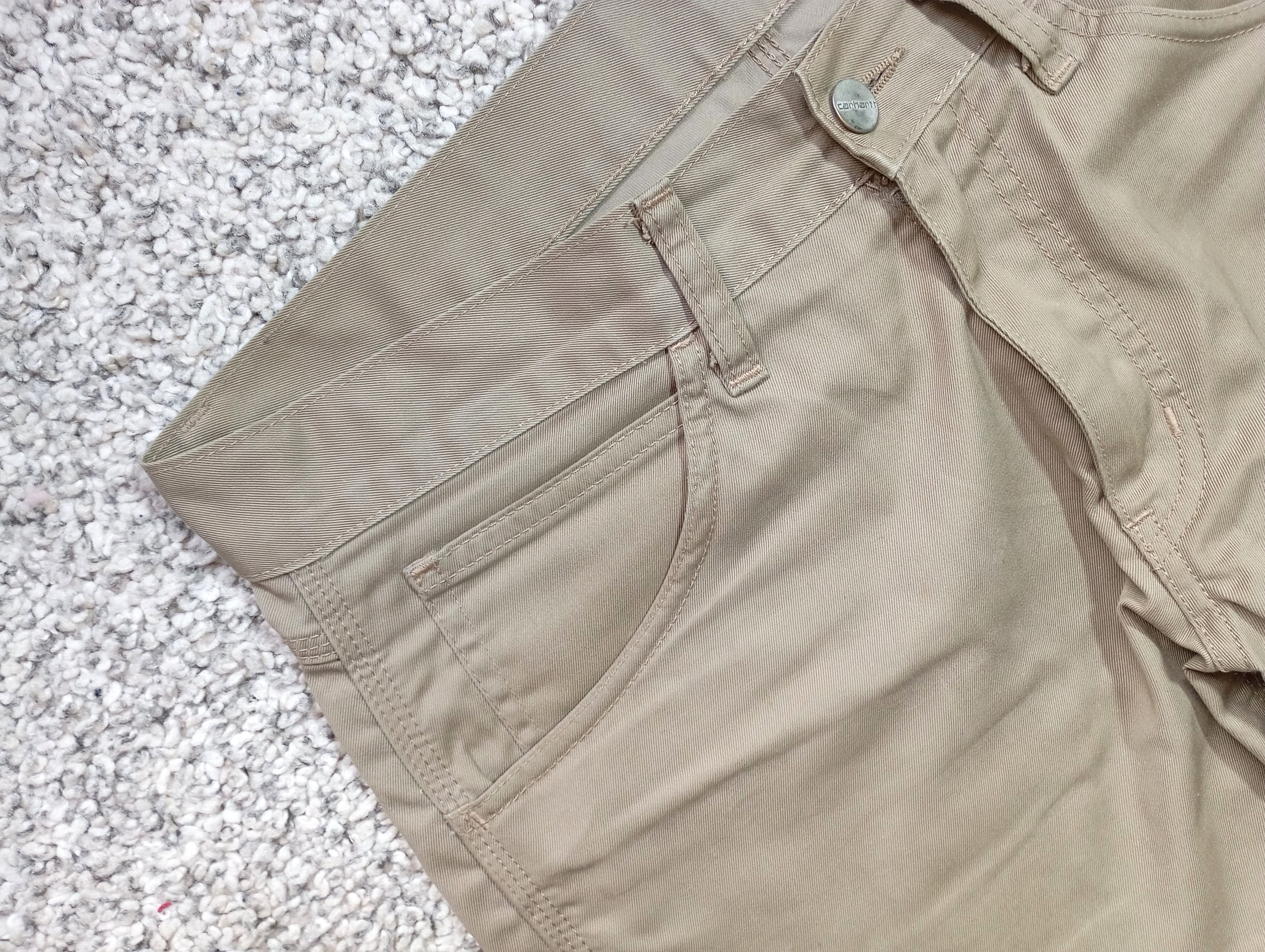 Carhartt × Vintage Carhartt Beige Vintage Single Knee Skill Pants Pocket Logo Size US 31 - 7 Thumbnail