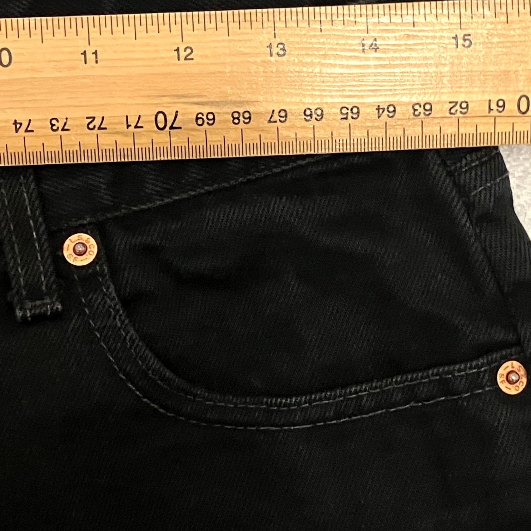 Levi's Vintage Levi’s 882 Jeans Black Denim Straight Fit Orange Tab 90s 30W 29L Womens Size 30" / US 8 / IT 44 - 6 Thumbnail