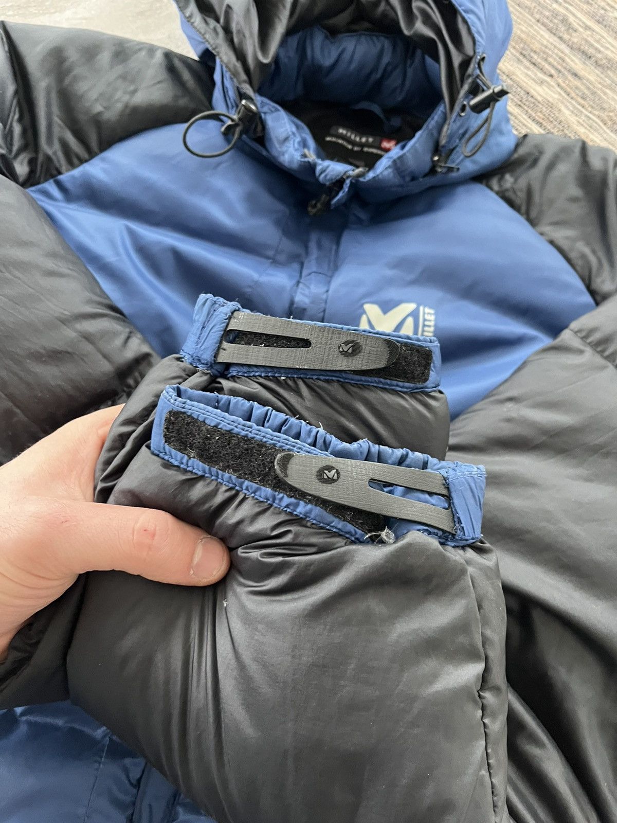 The North Face Vintage Millet Blue Black Outdoor Down Jacket Avantgarde Size US XL / EU 56 / 4 - 11 Thumbnail