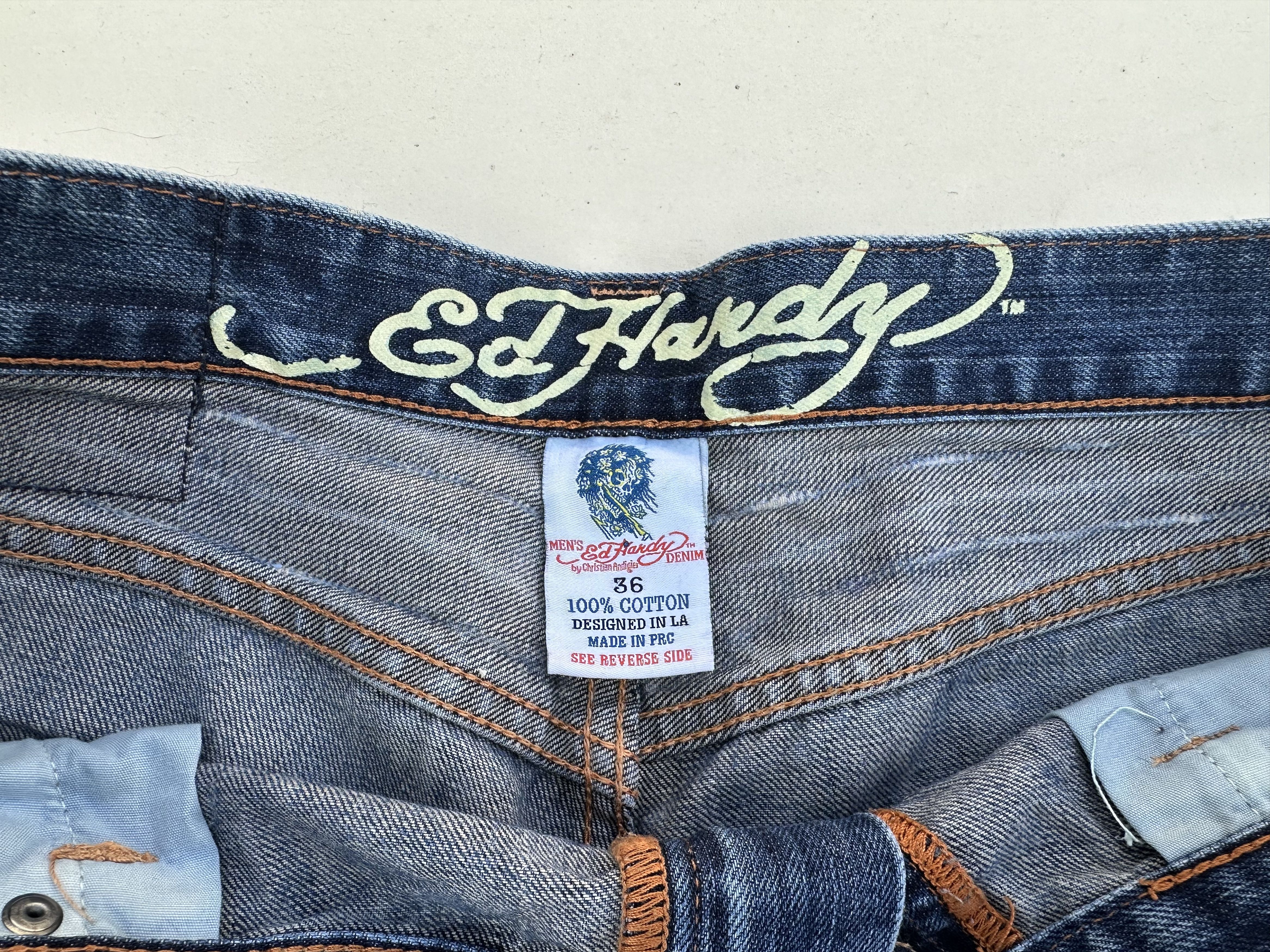 Ed Hardy Ed hardy dragon embroidered shorts Size US 36 / EU 52 - 9 Thumbnail