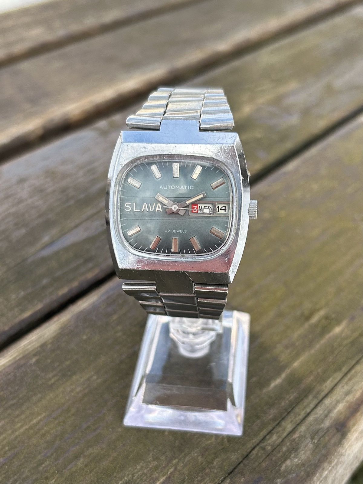 Vintage Vintage Slava Automatic Watch Mechanical Authentic 1980s Size ONE SIZE - 10 Thumbnail